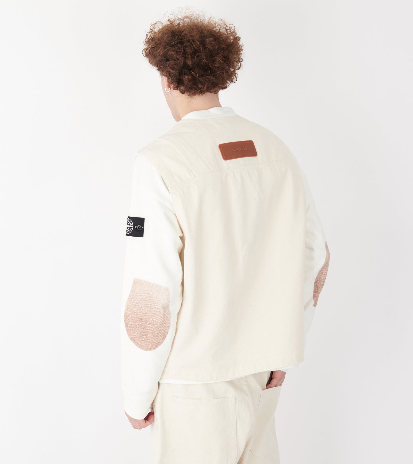 Senza Maniche Vest Ivory