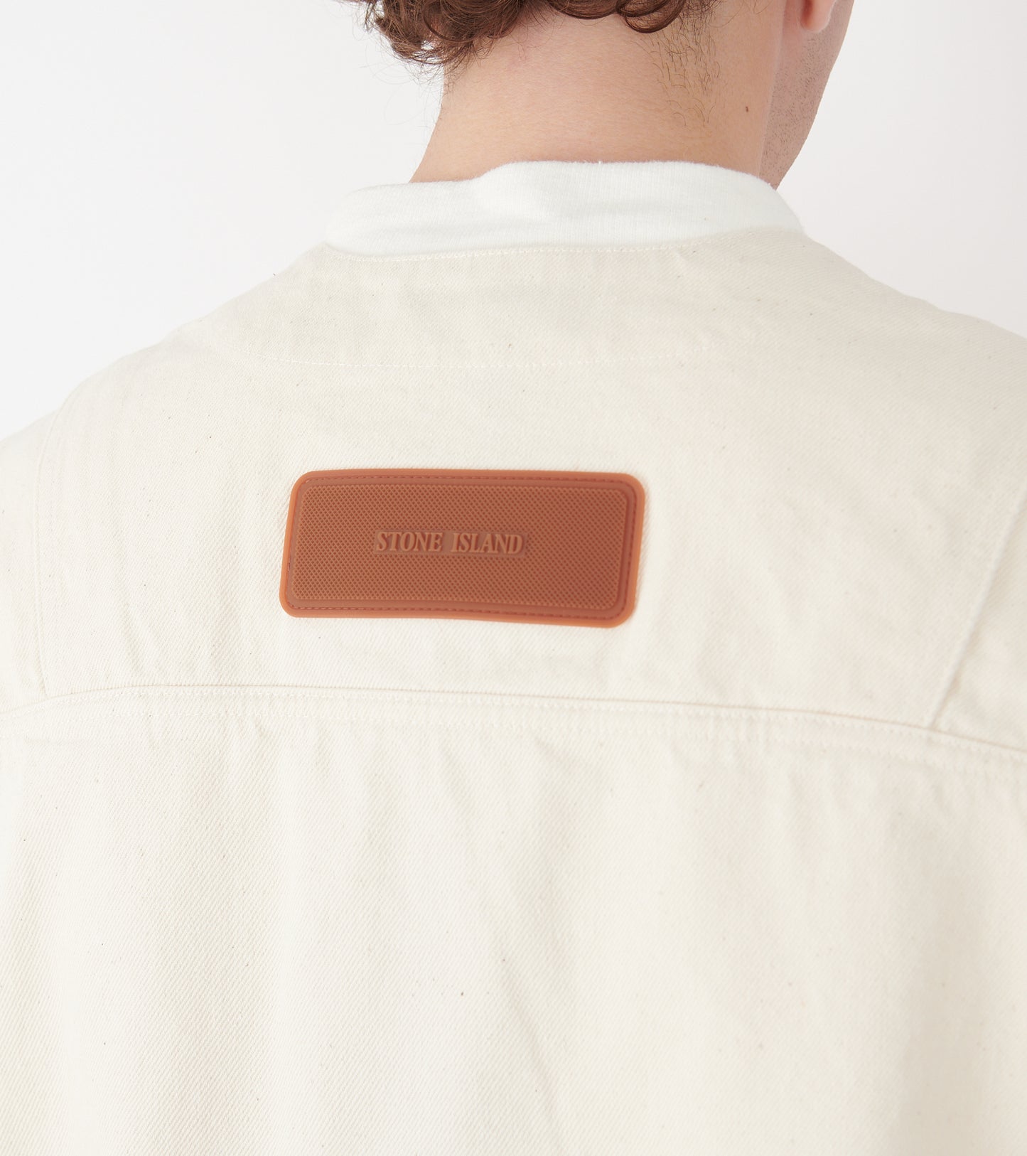 Senza Maniche Vest Ivory