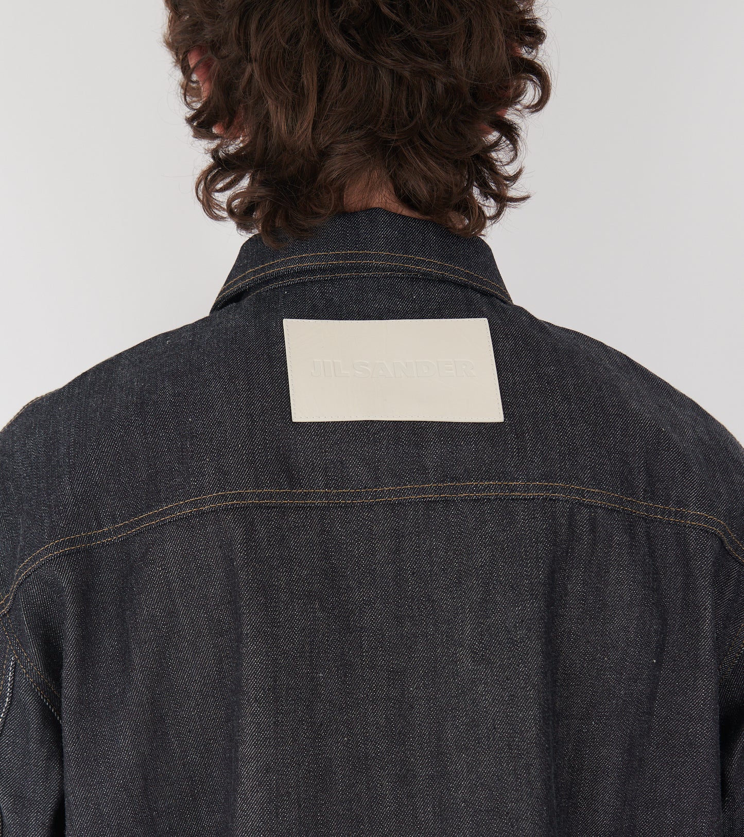 Rigid Denim Shirt Dark Blue