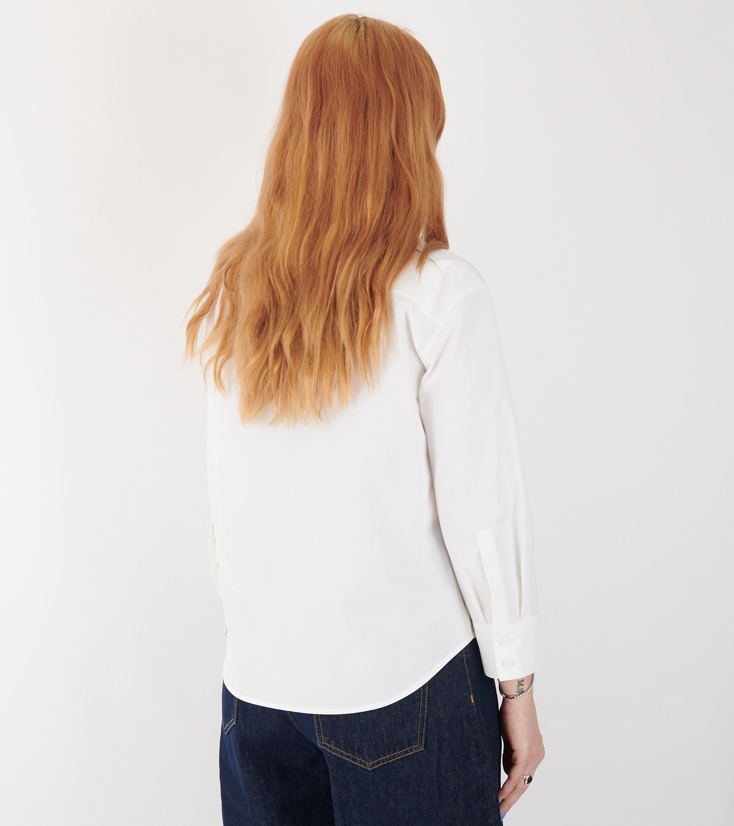 Heavy Organic Cotton Poplin Shirt White