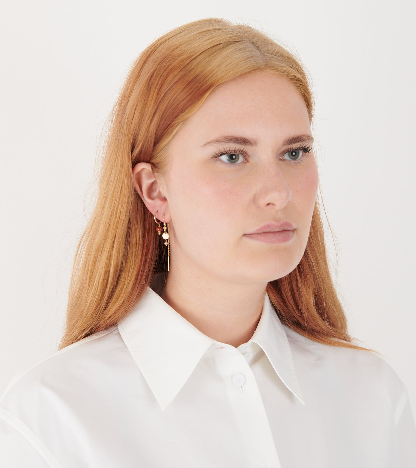 Nida Earring Pink Rhodocrosite
