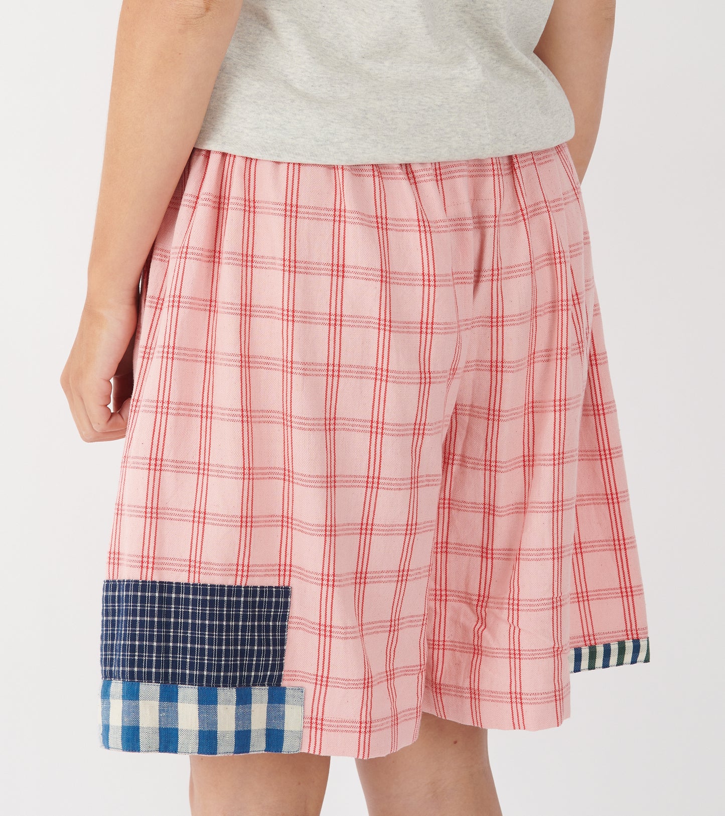Bridge Shorts Pink Picnic Handloom