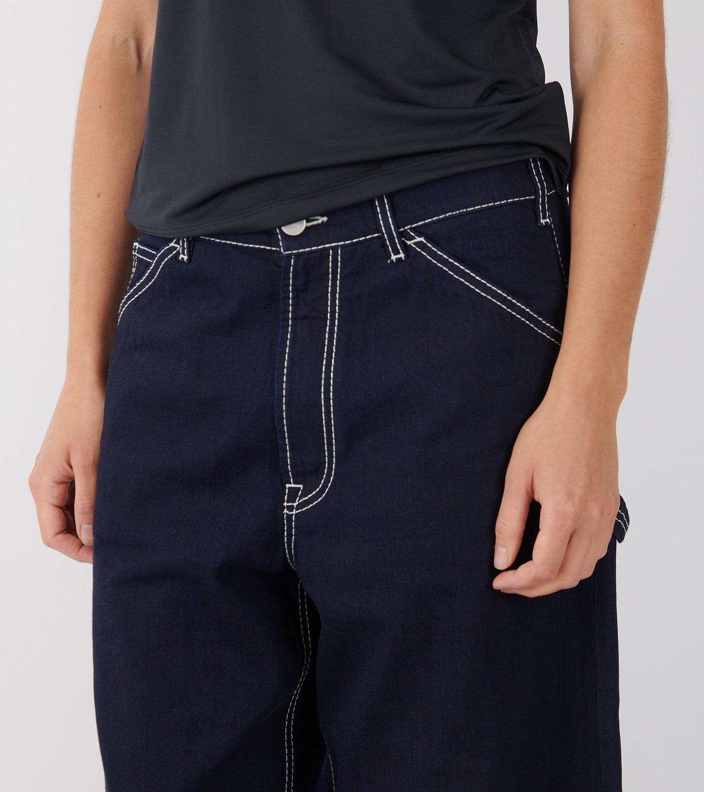 Indigo Denim Trousers Indigo Blue