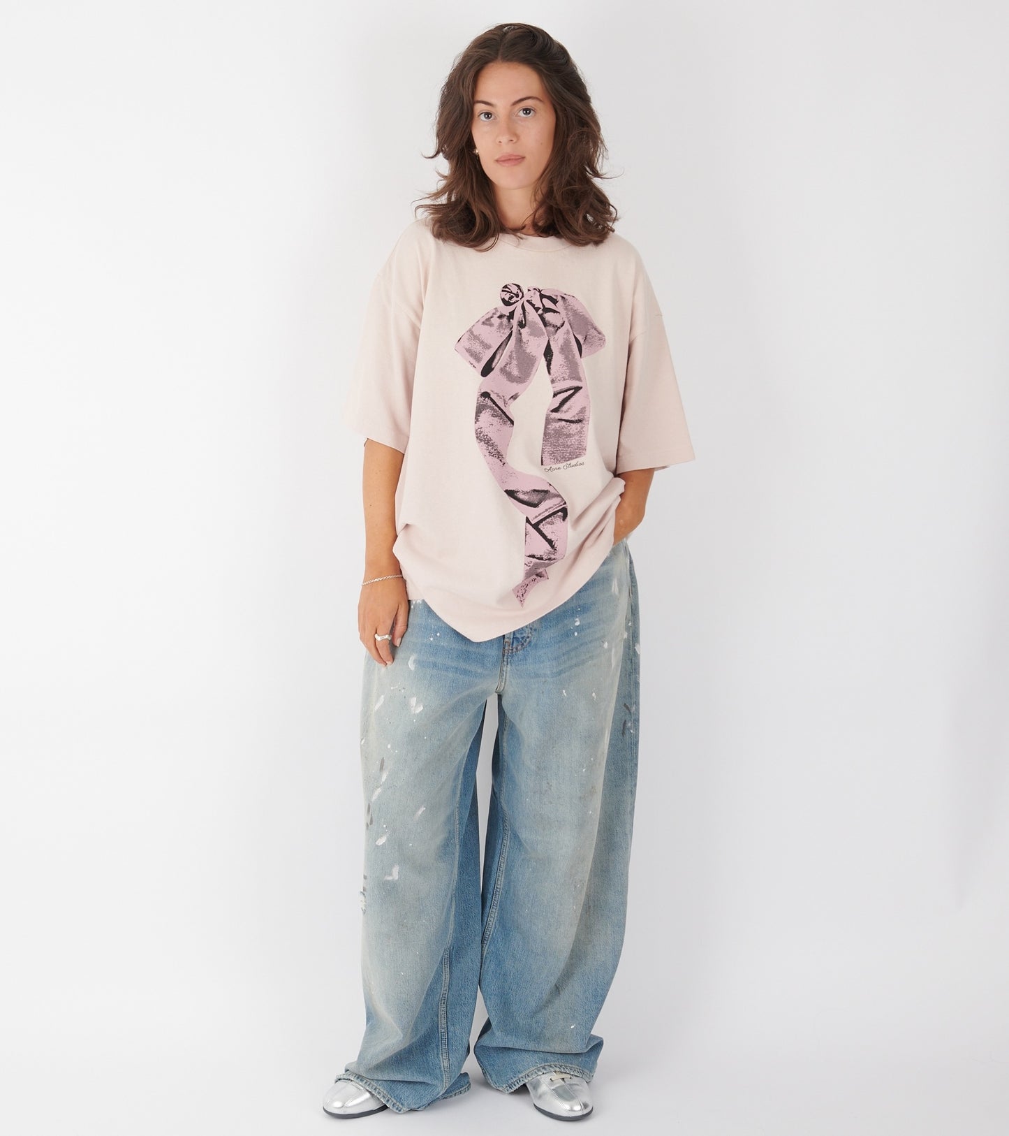 Bow T-shirt Violet Pink