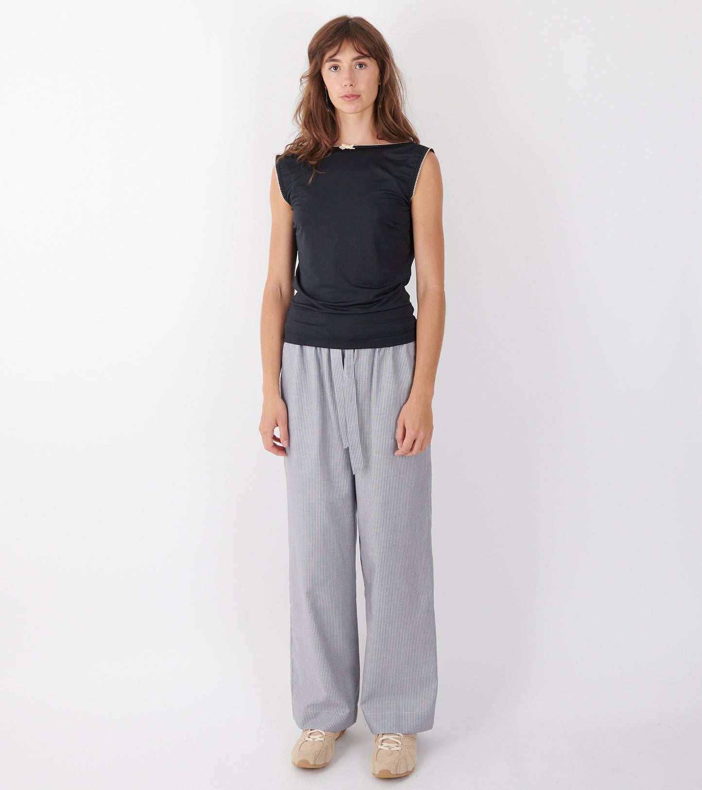 Hannah Love Pants Grey/White