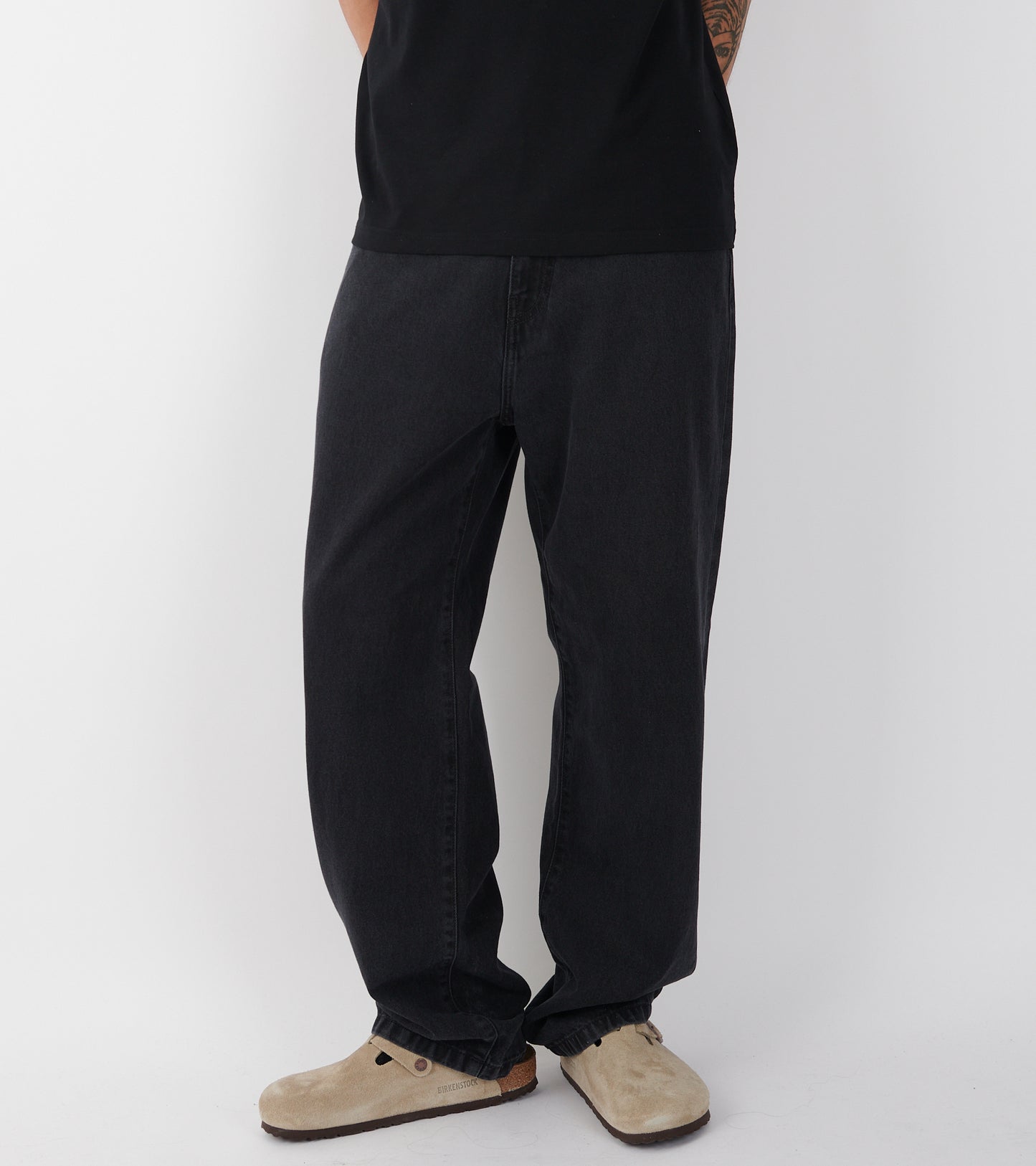 Landon Pant Black Stone Washed