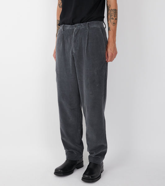 Corduroy Trousers Dark Grey