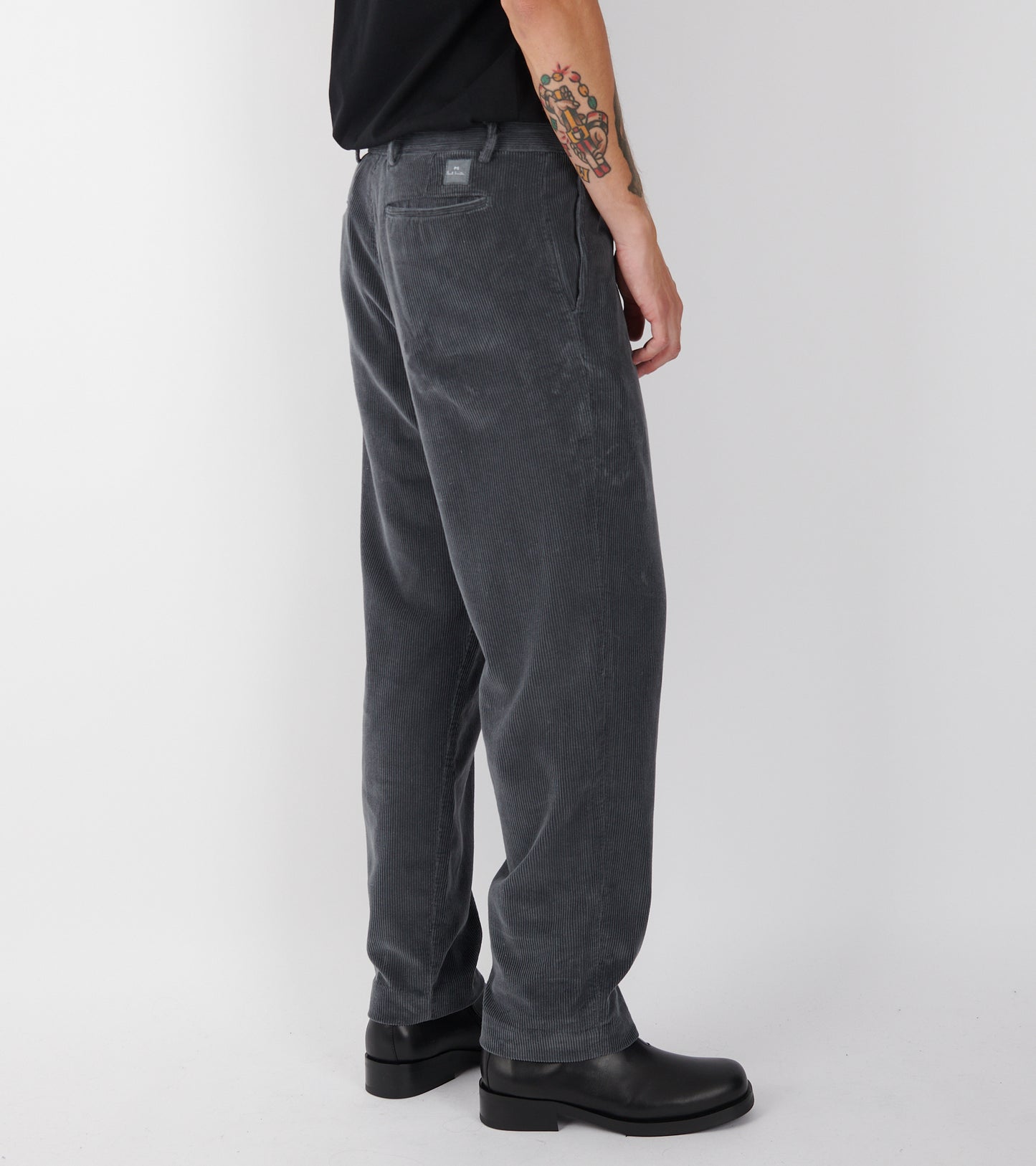Corduroy Trousers Dark Grey
