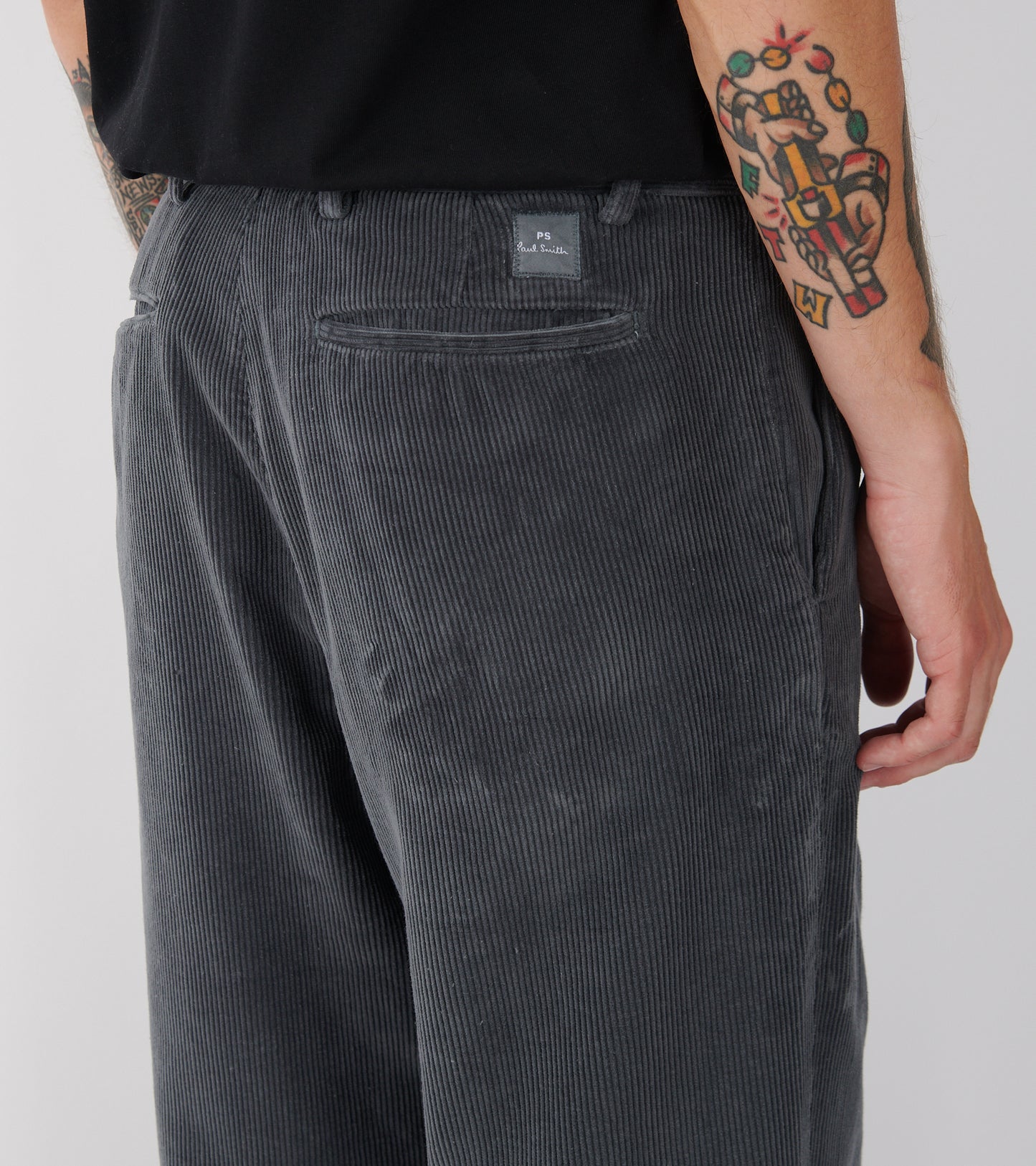 Corduroy Trousers Dark Grey