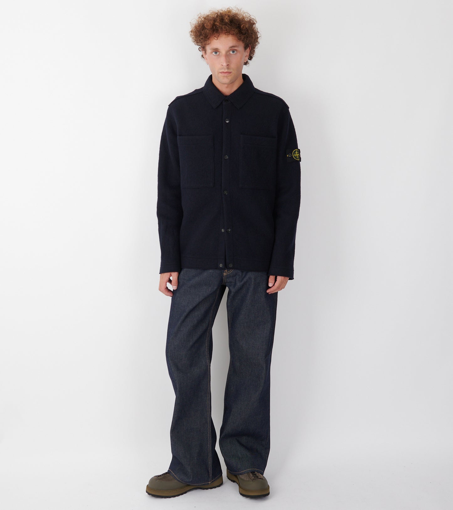 Wool Overshirt Dark Navy