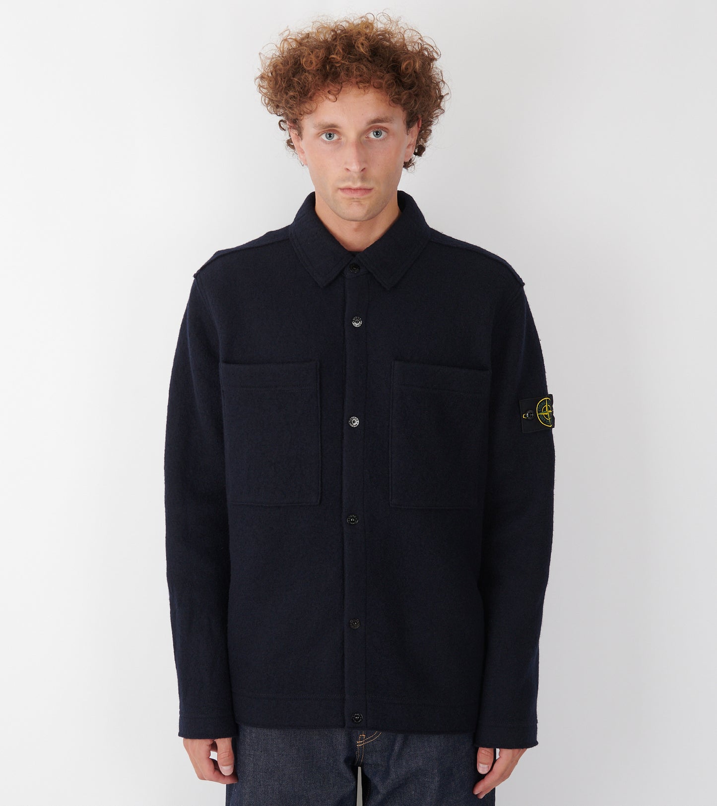 Wool Overshirt Dark Navy