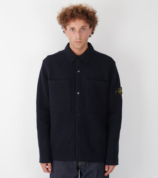 Wool Overshirt Dark Navy