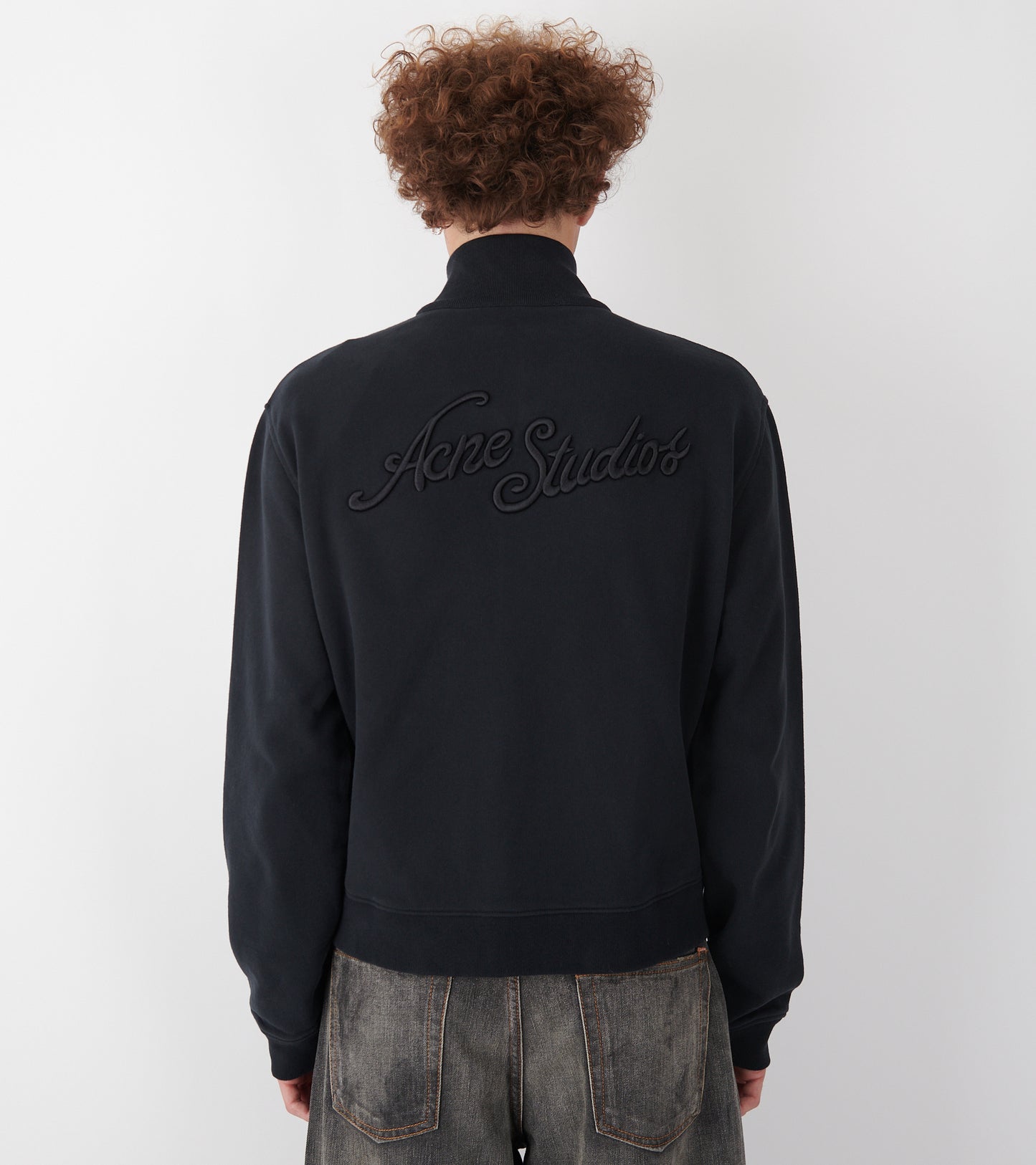 Zip-up Sweatshirt Faded Black
