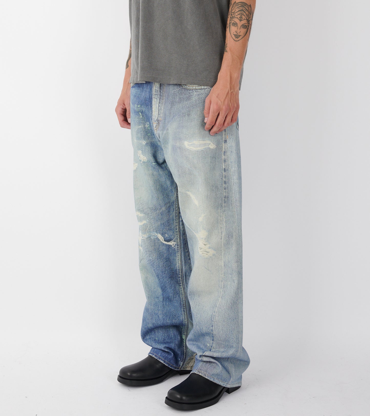 Third Cut Jeans Digital Denim Print