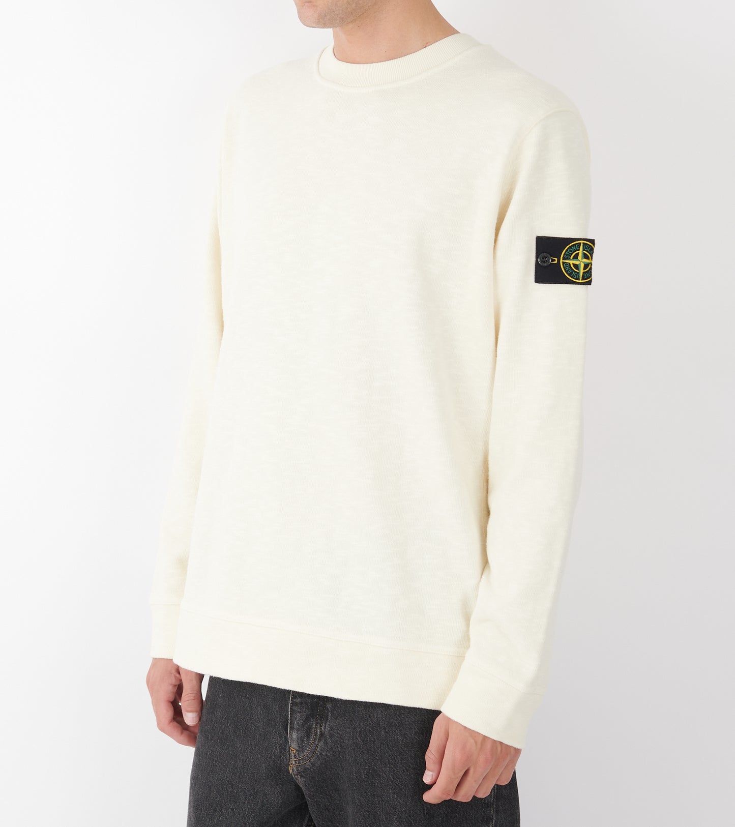 Heavy Woven Sweatshirt Ivory