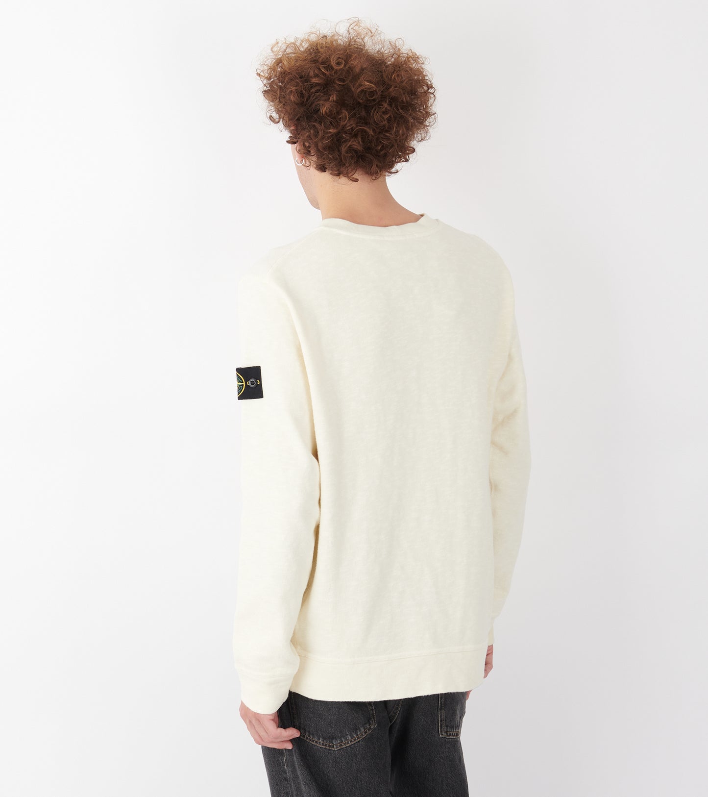 Heavy Woven Sweatshirt Ivory