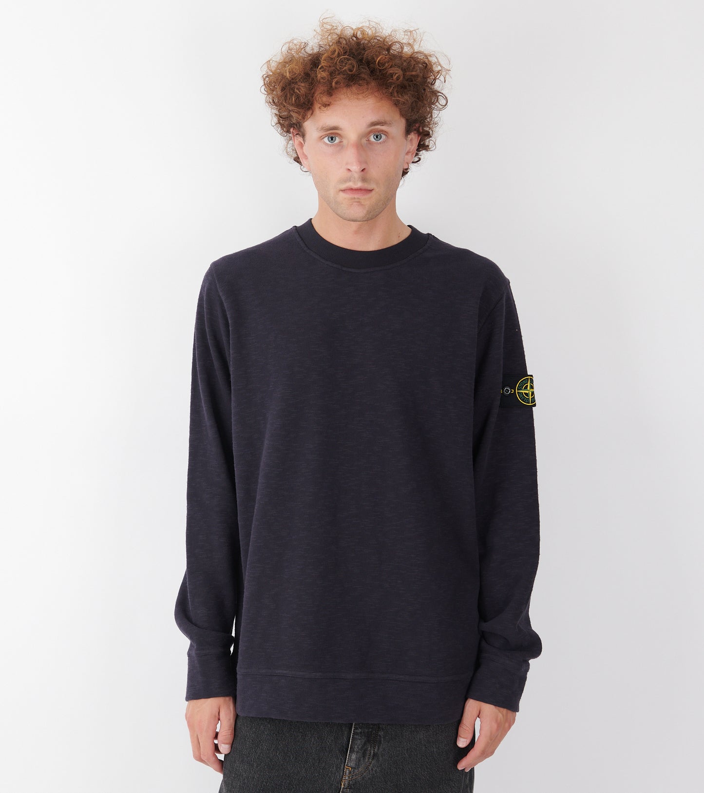 Heavy Woven Sweatshirt Ink Blue