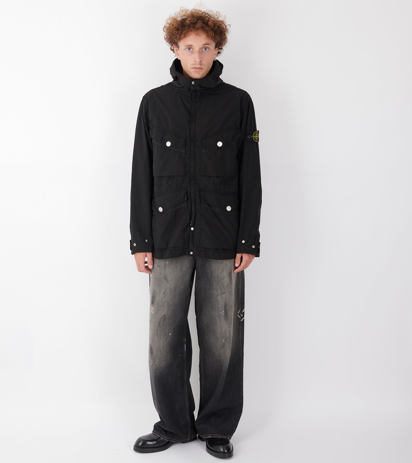 Light Compact Touch Poly-TC Jacket Black