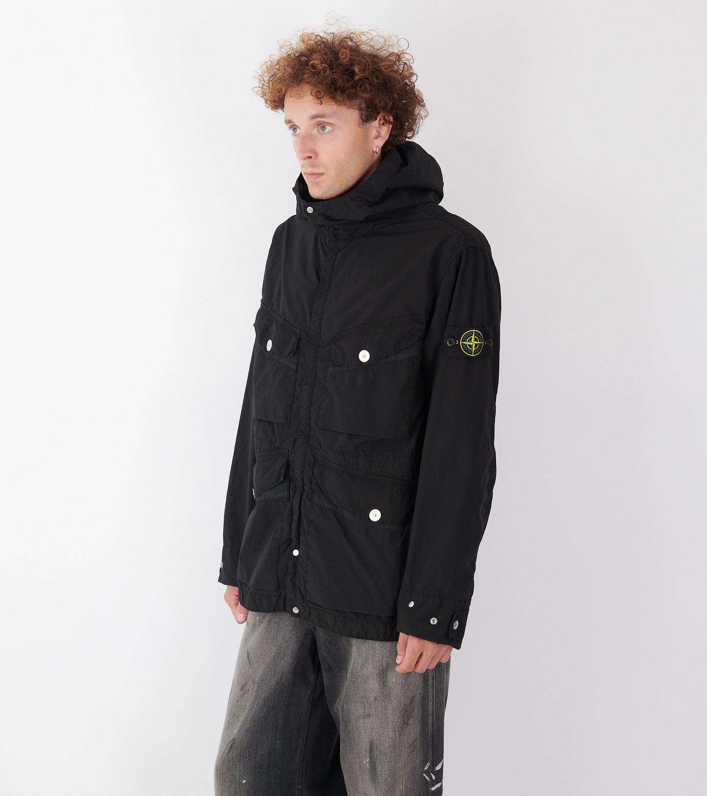 Light Compact Touch Poly-TC Jacket Black