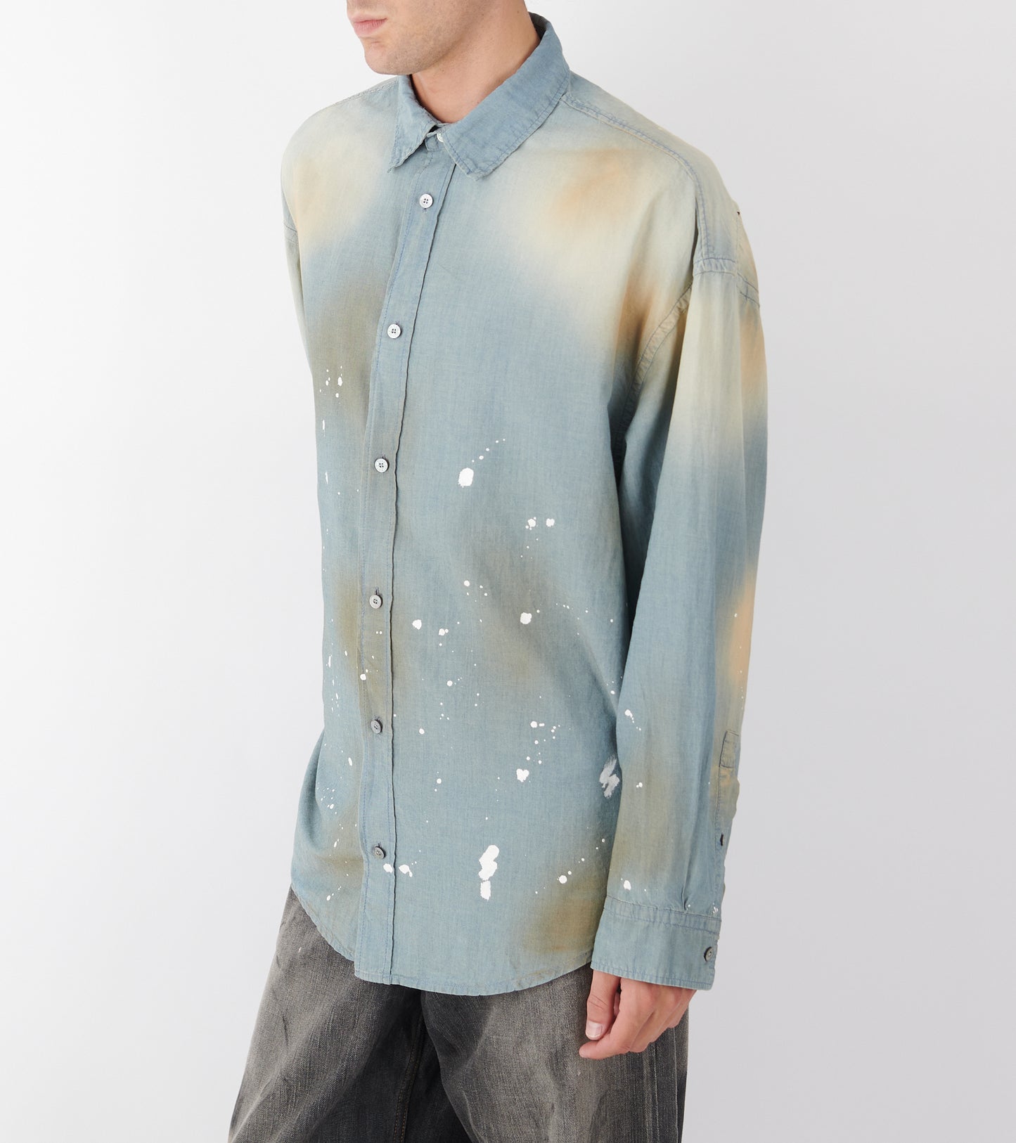 Paint Shirt Washed Blue