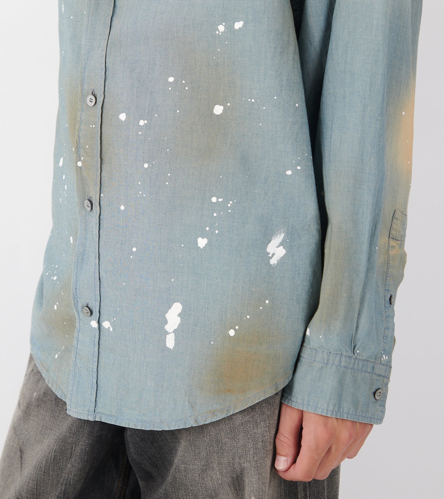 Paint Shirt Washed Blue