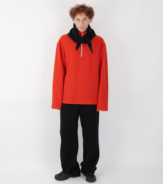 Losange Mini Fleece Scarf Black
