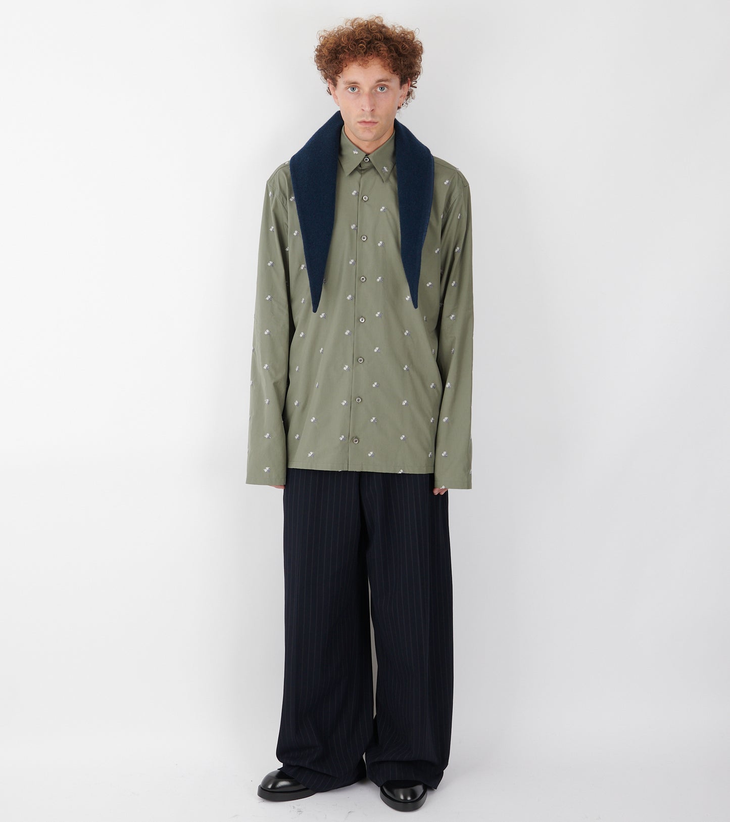 Losange Mini Fleece Scarf Plombe