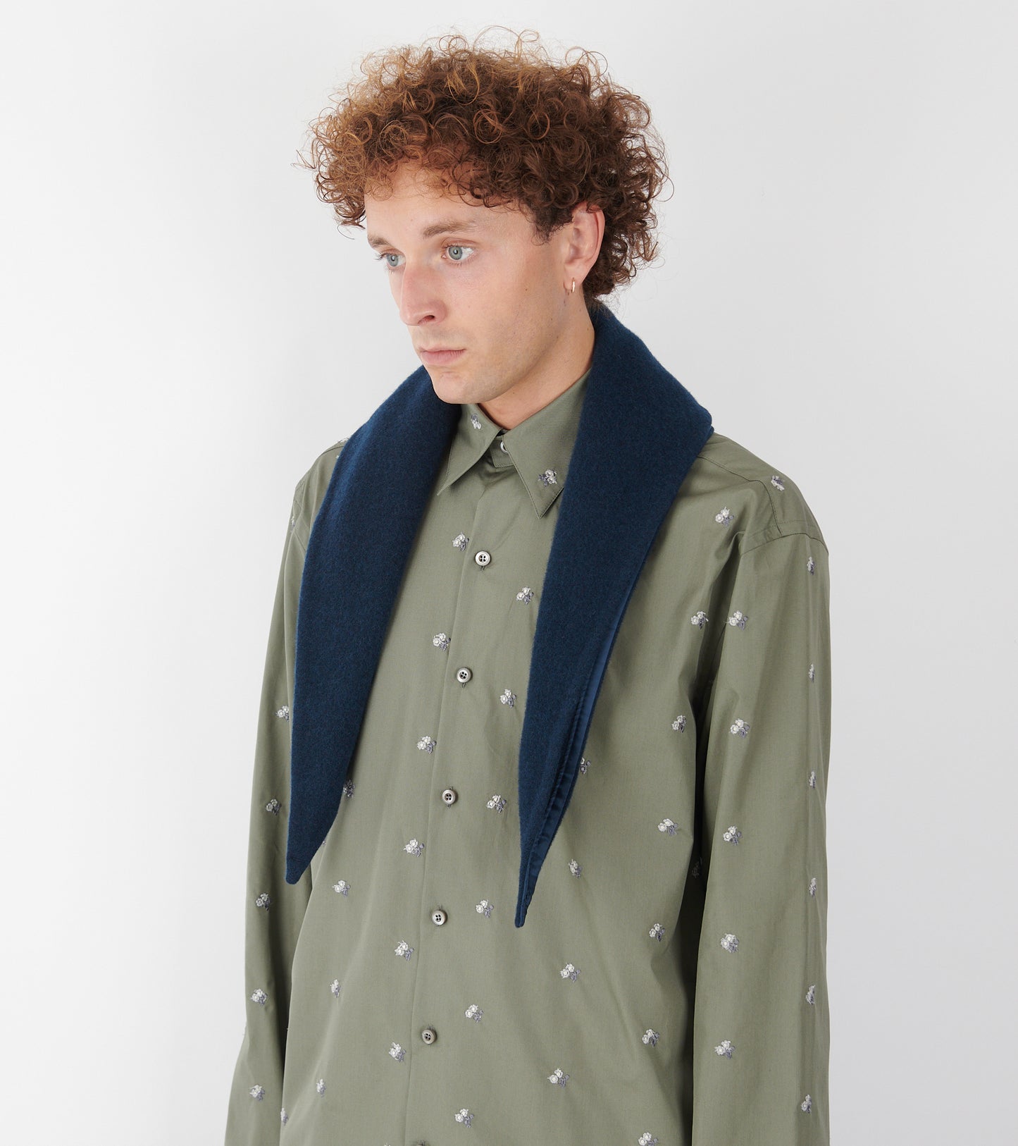 Losange Mini Fleece Scarf Plombe