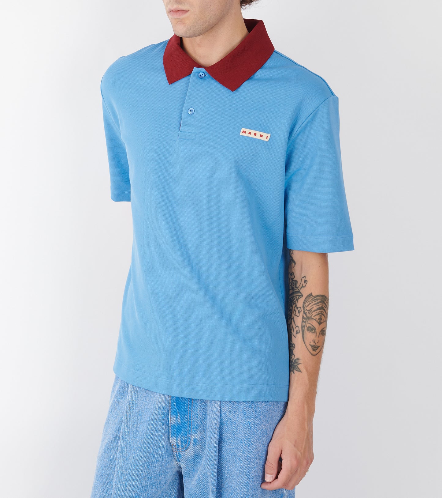 S/S Piqué Polo Iris Blue