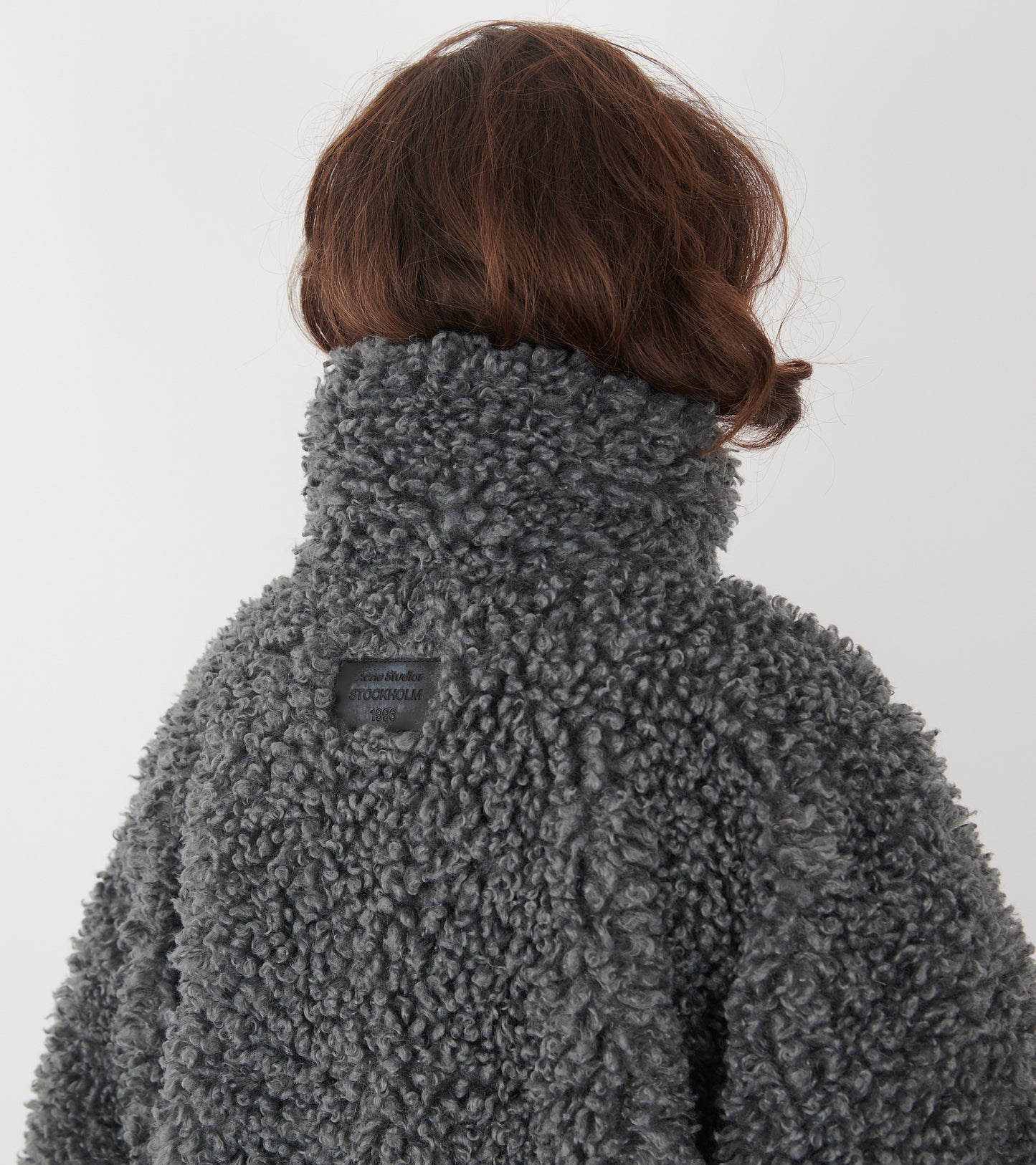 Faux Fur Jacket Carbon Grey