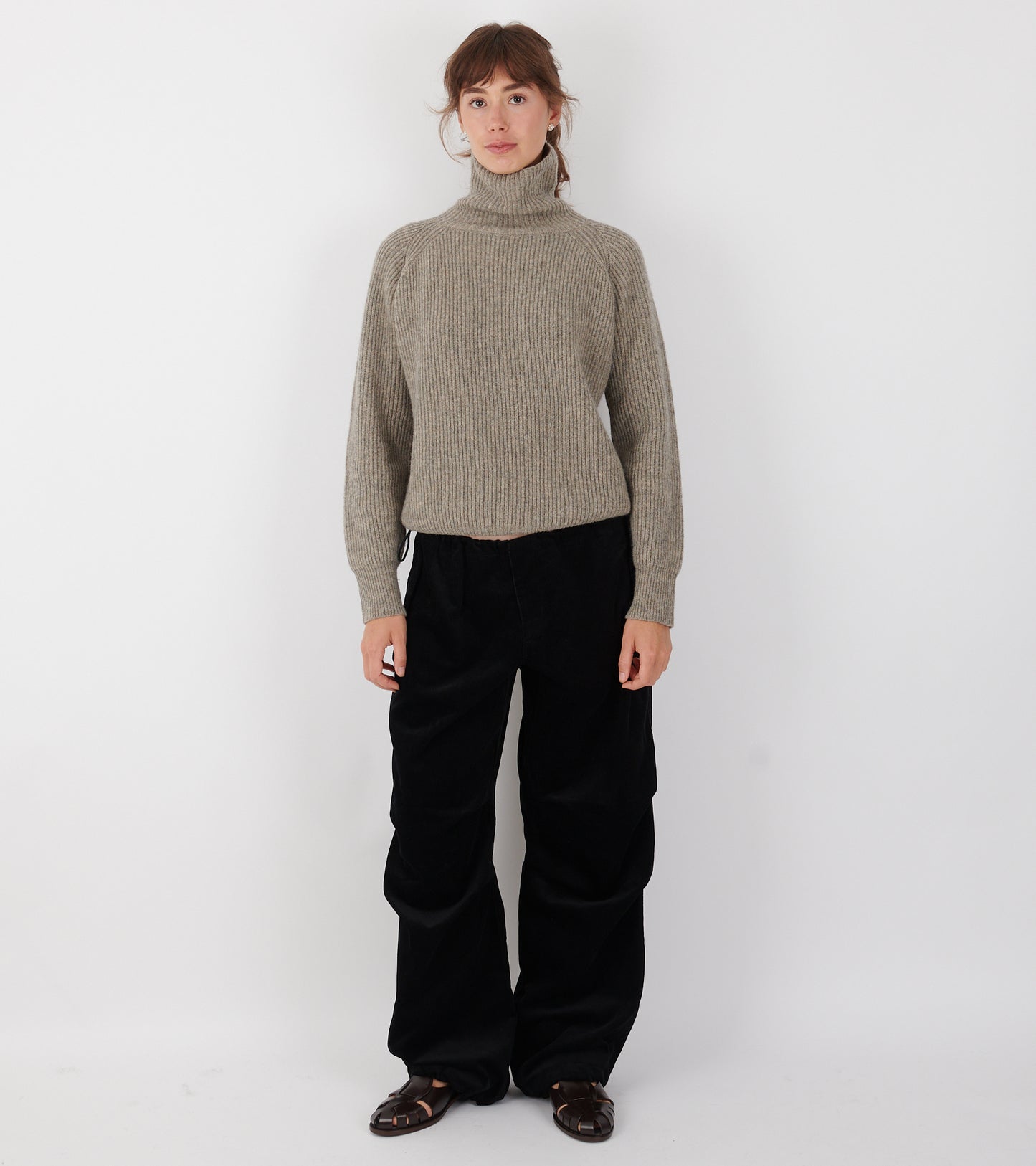 Baby Corduroy Ufo Pants Black
