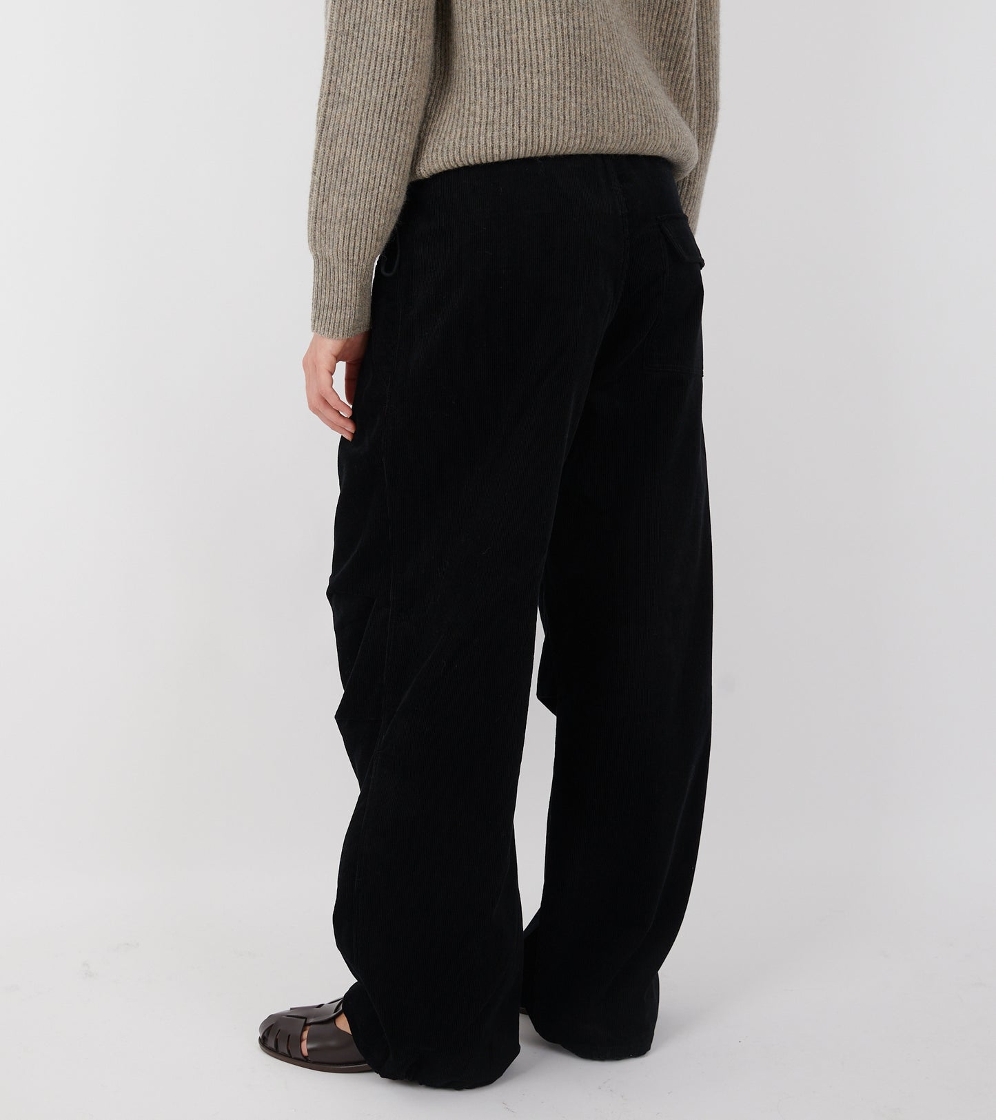 Baby Corduroy Ufo Pants Black