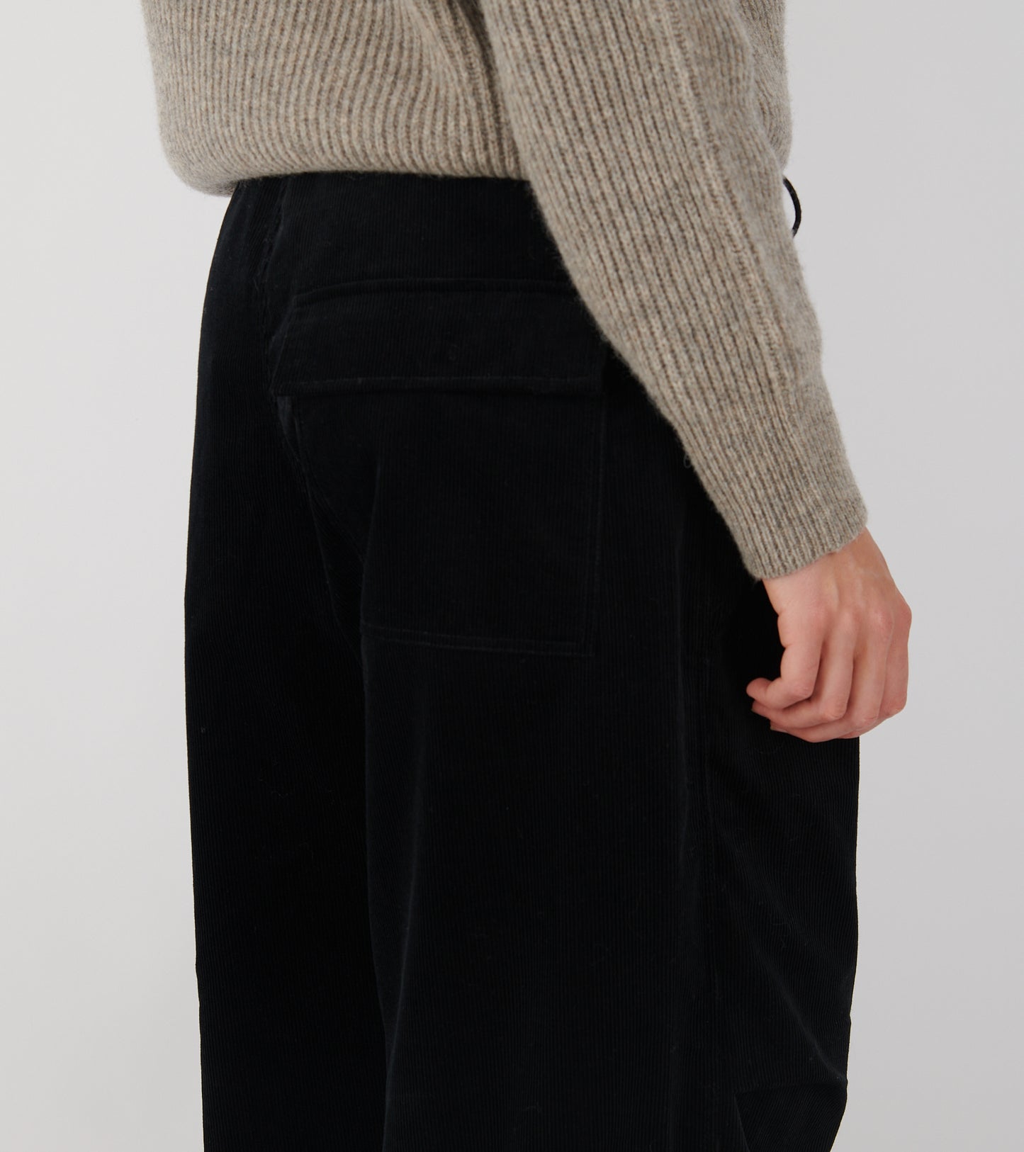 Baby Corduroy Ufo Pants Black