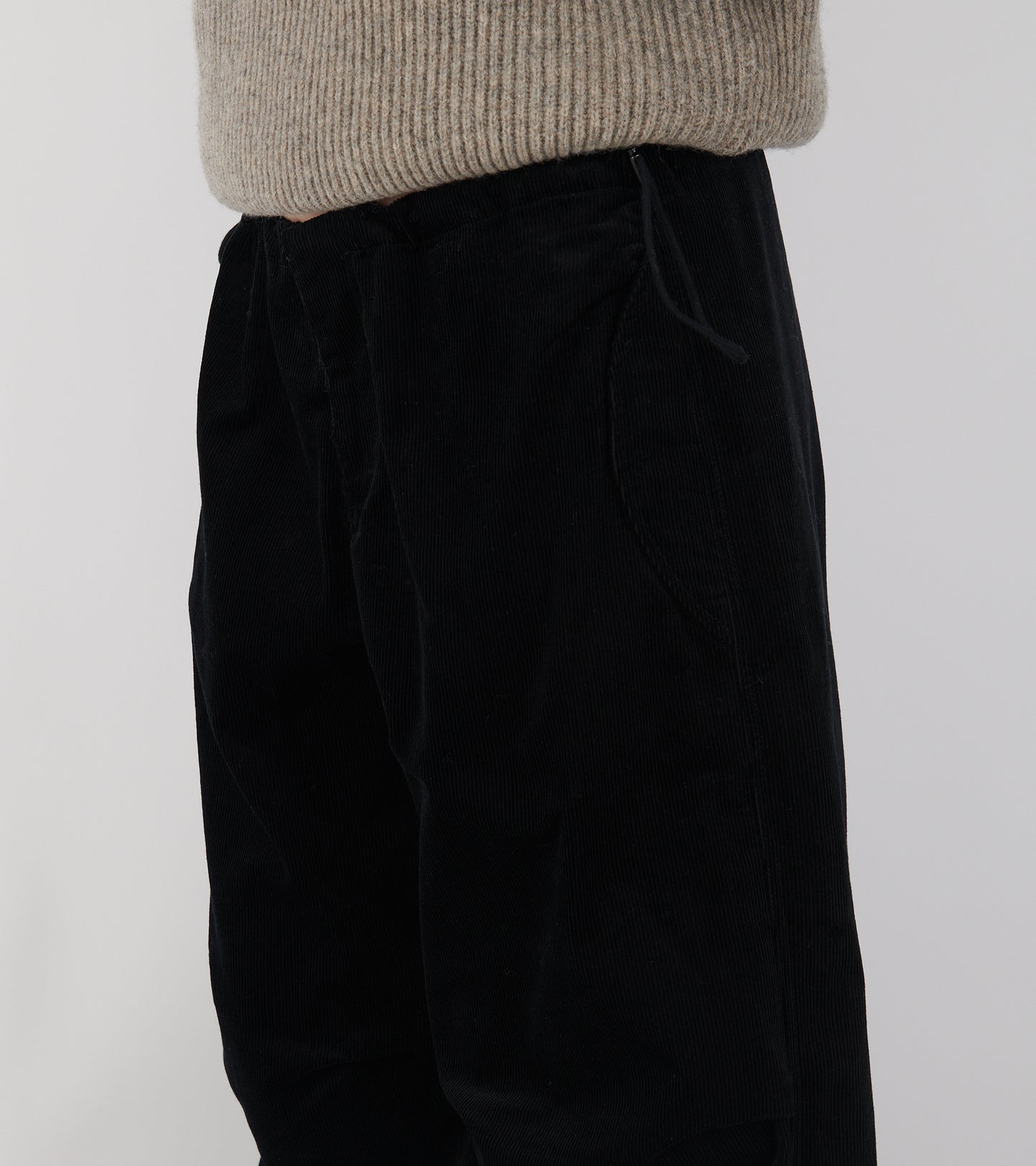 Baby Corduroy Ufo Pants Black