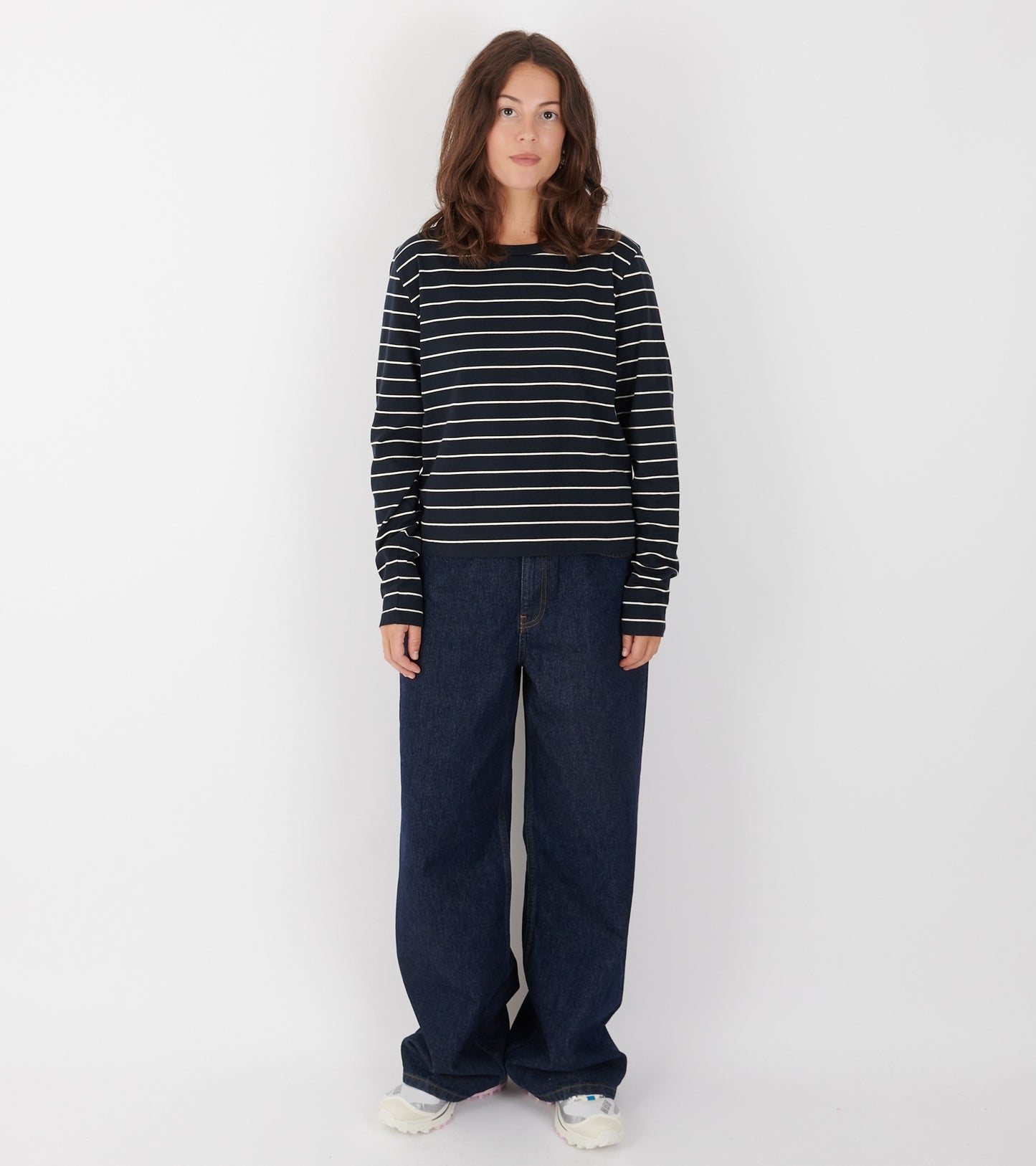 Loui Blouse Navy/White Stripe