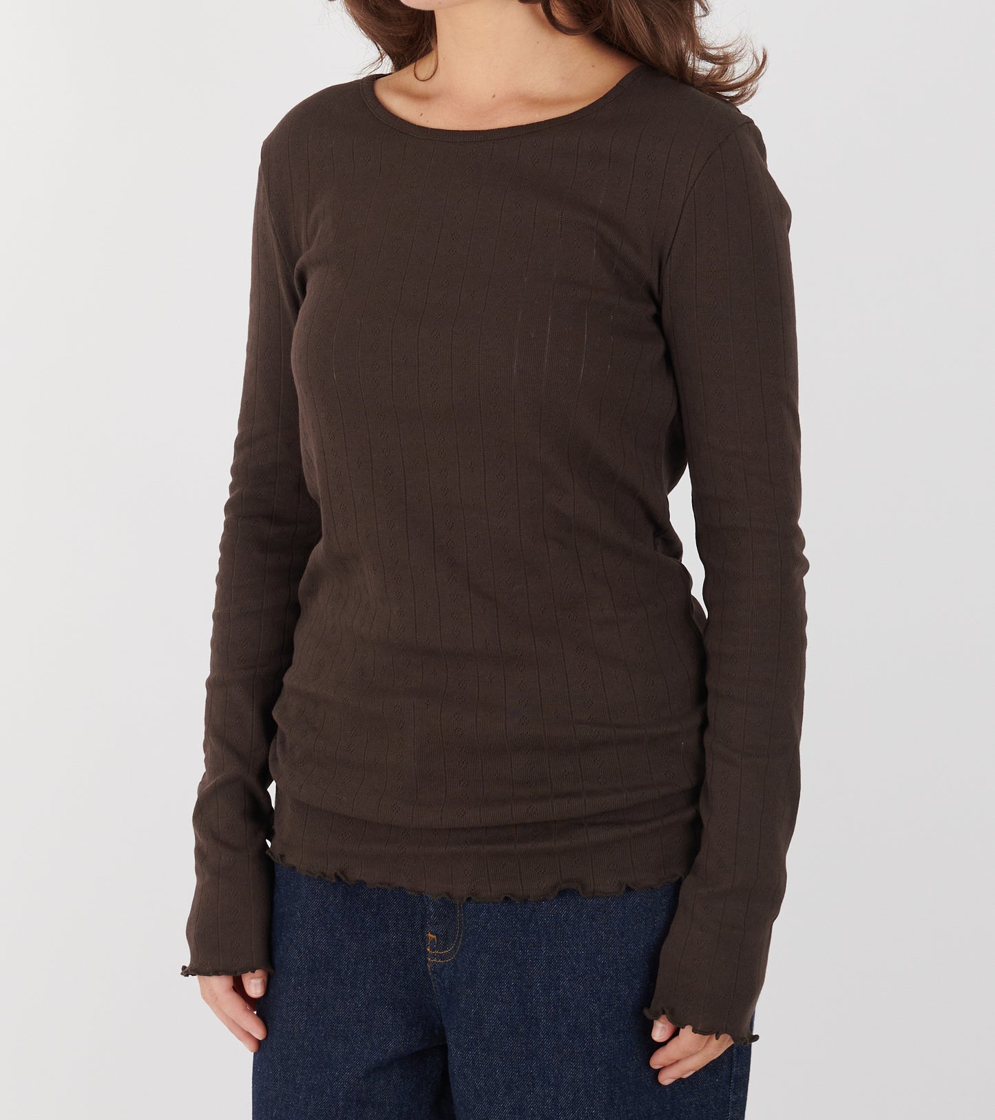 Edie Blouse Dark Brown