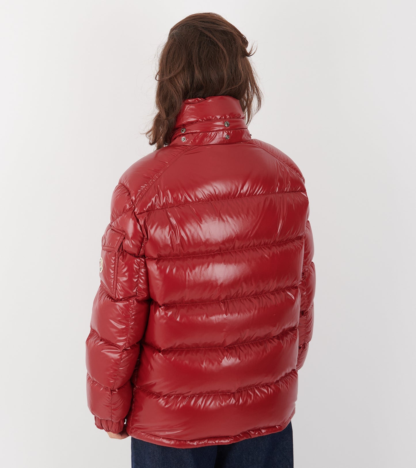 Maire Hooded Down Jacket Red
