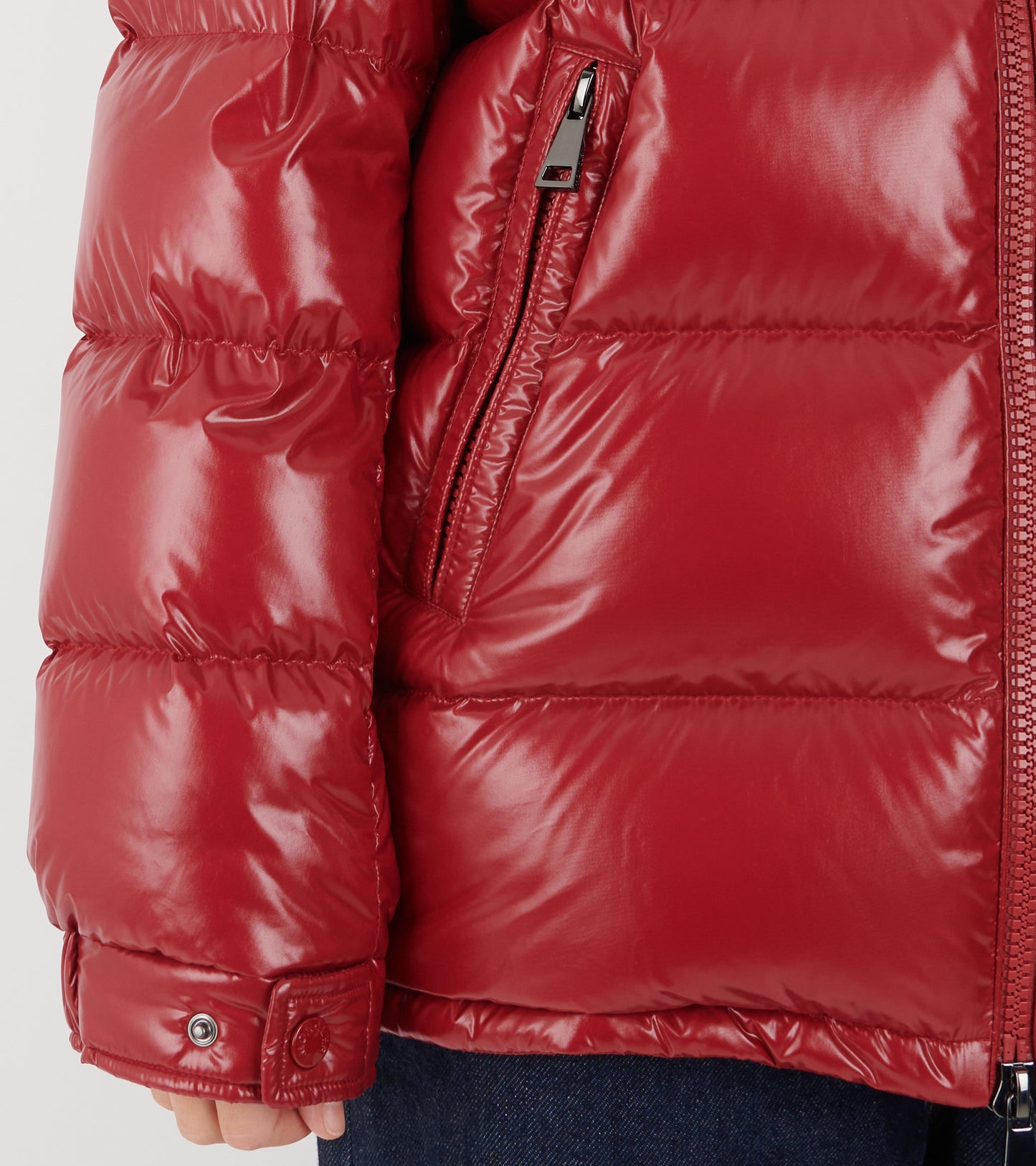 Maire Hooded Down Jacket Red
