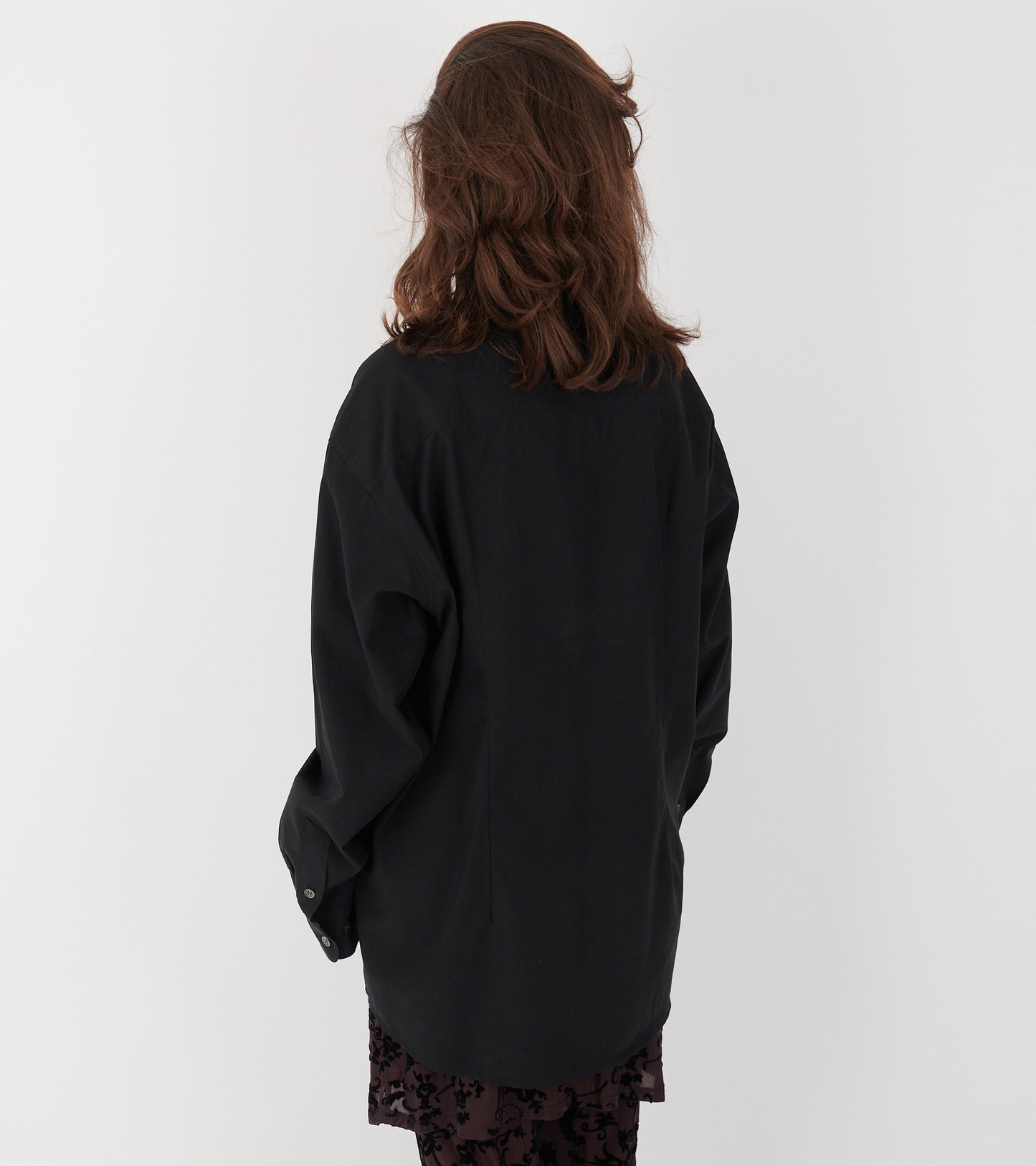Precious Shirt Black Casual Liquid Poplin