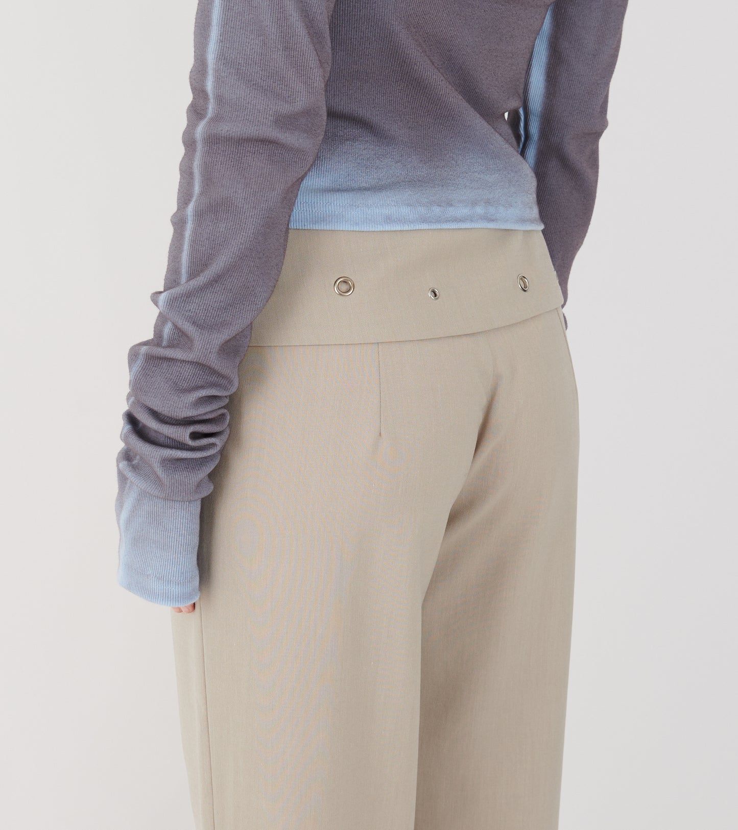 Ella Pants Eyelets Sand