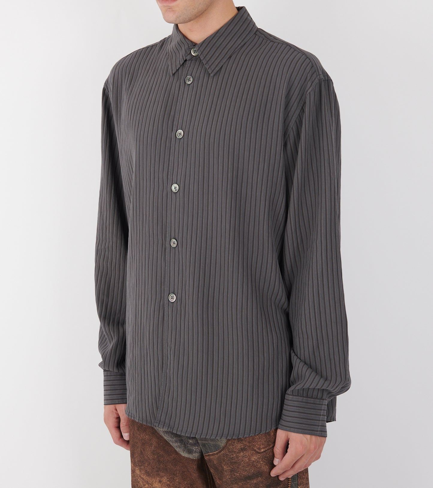 Beyond Shirt Iron Stripe Ceremony Viscose