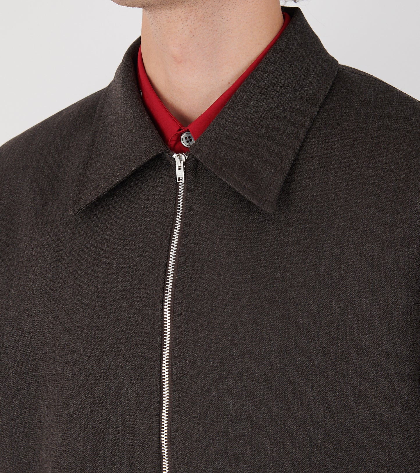 Mini Jacket Havana Brown Chain Wool