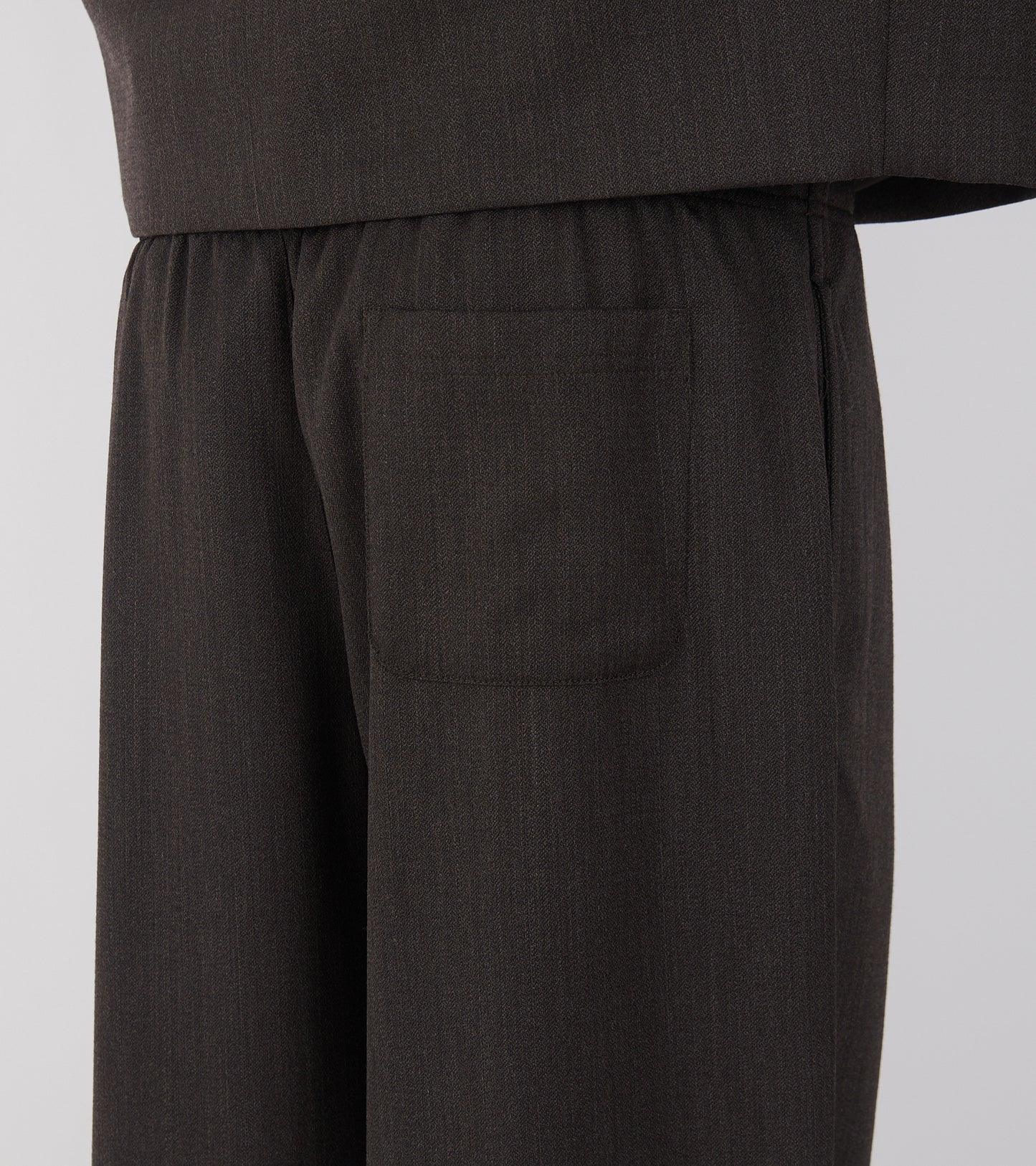 Leisure Trouser Havana Brown Chain Wool