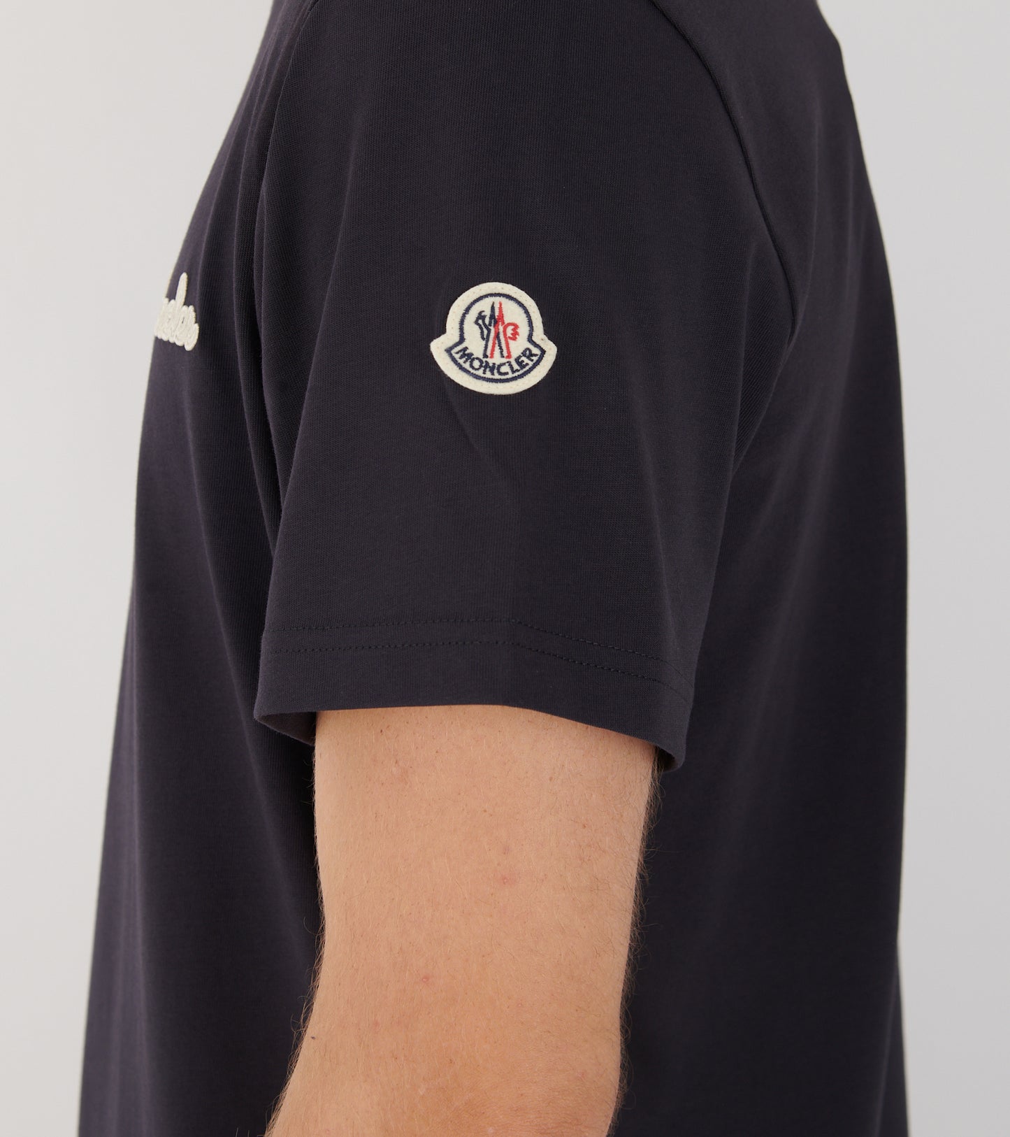 Embroidered T-shirt Navy Blue