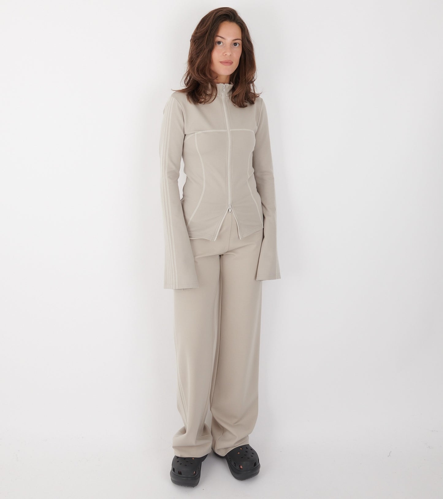 Zoe Track Blouse Beige