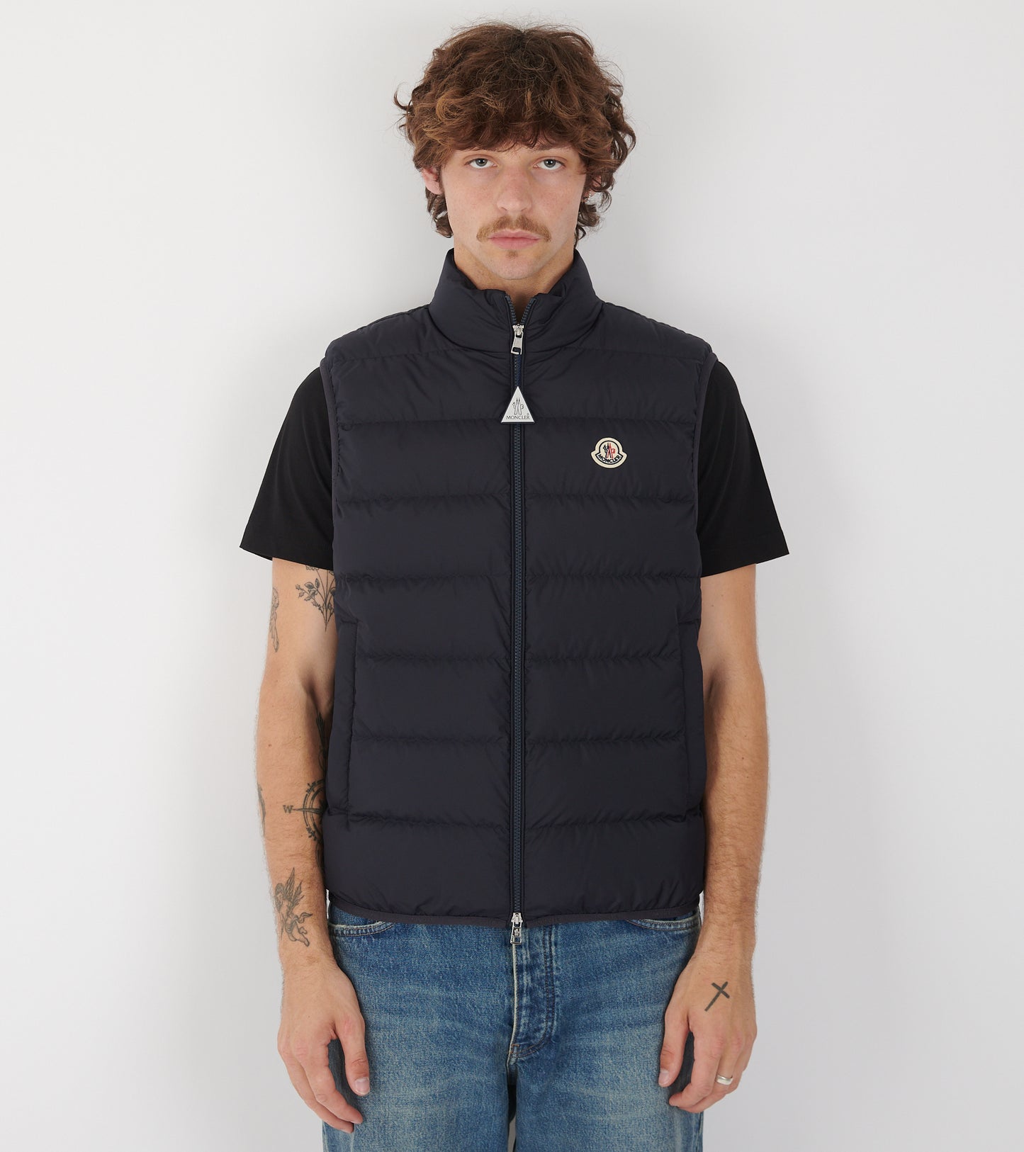 Contrin Down Vest Navy Blue