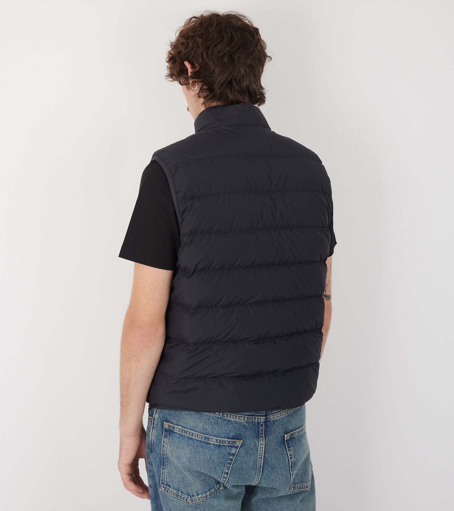 Contrin Down Vest Navy Blue