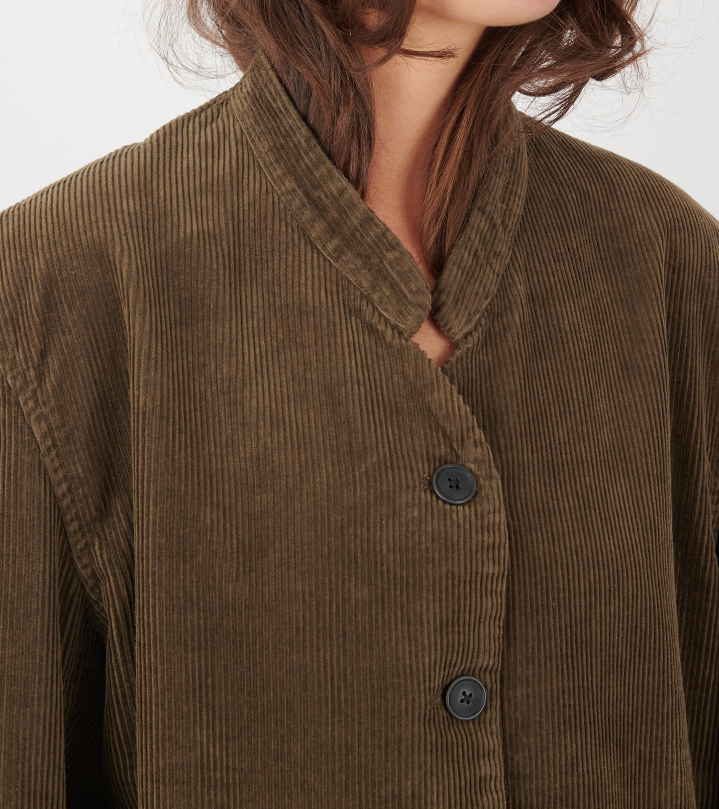 Angela Jacket Corduroy Bark