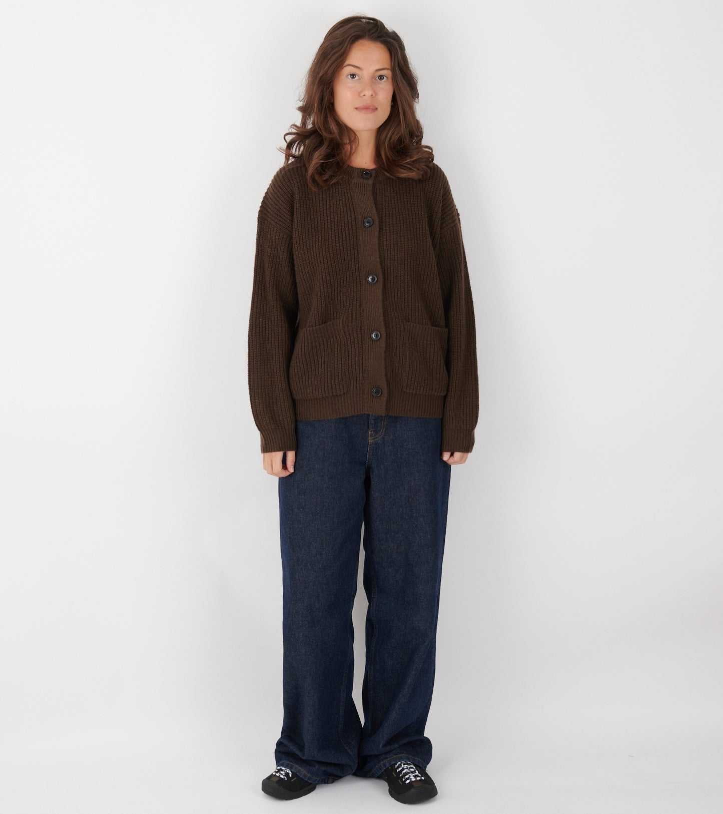 Bine Cardigan Dark Brown