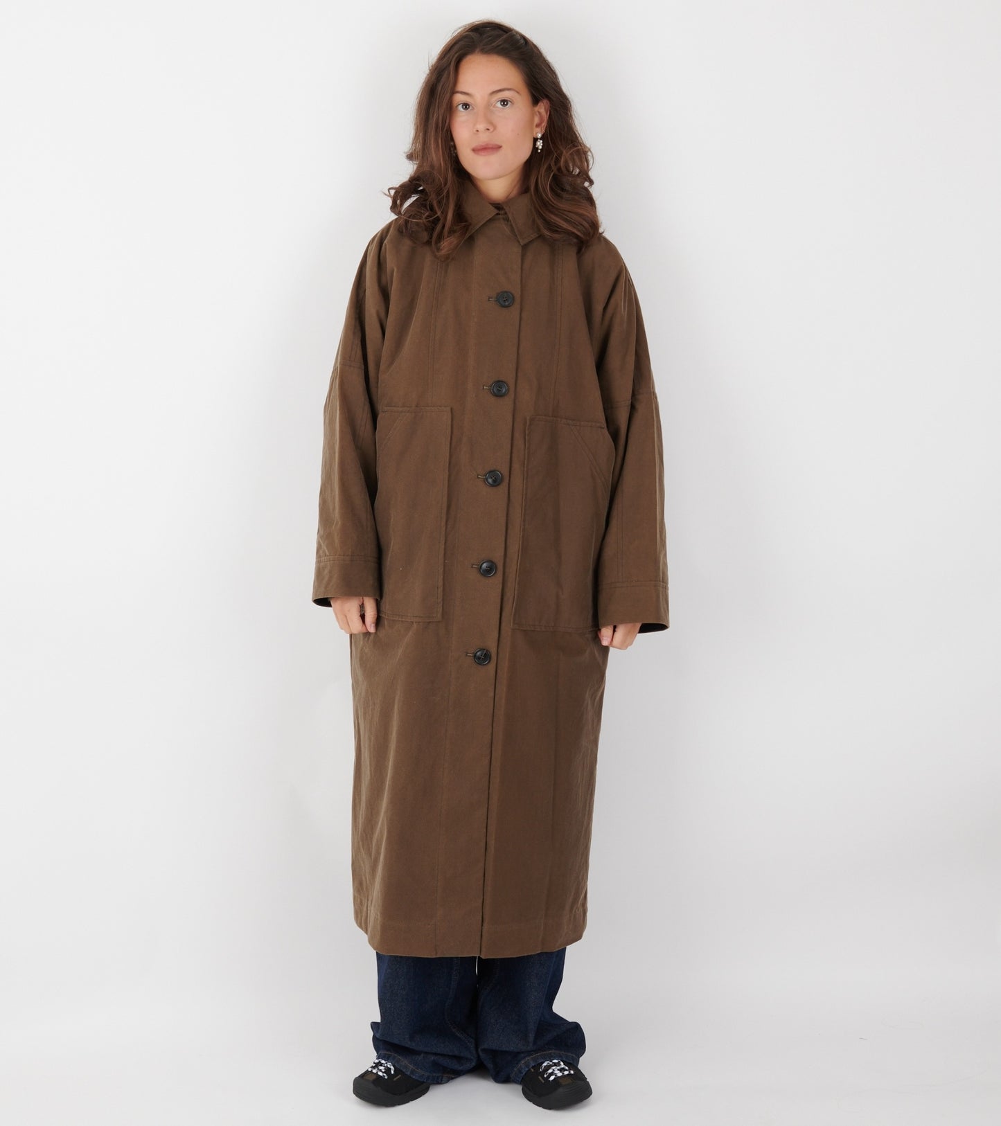 Jay Oilskin Coat Bark